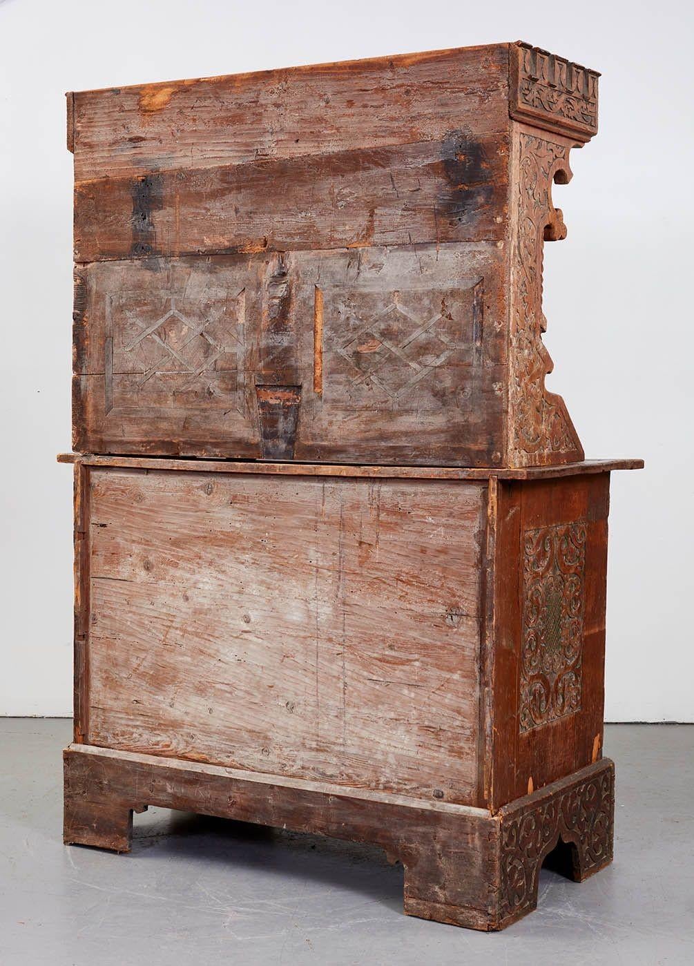 Rare Swiss Manorial Court Cupboard For Sale 12