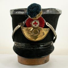 Rare SWISS MODEL 1830 BELL TOP SHAKO Helmet to Jaeger Regiment