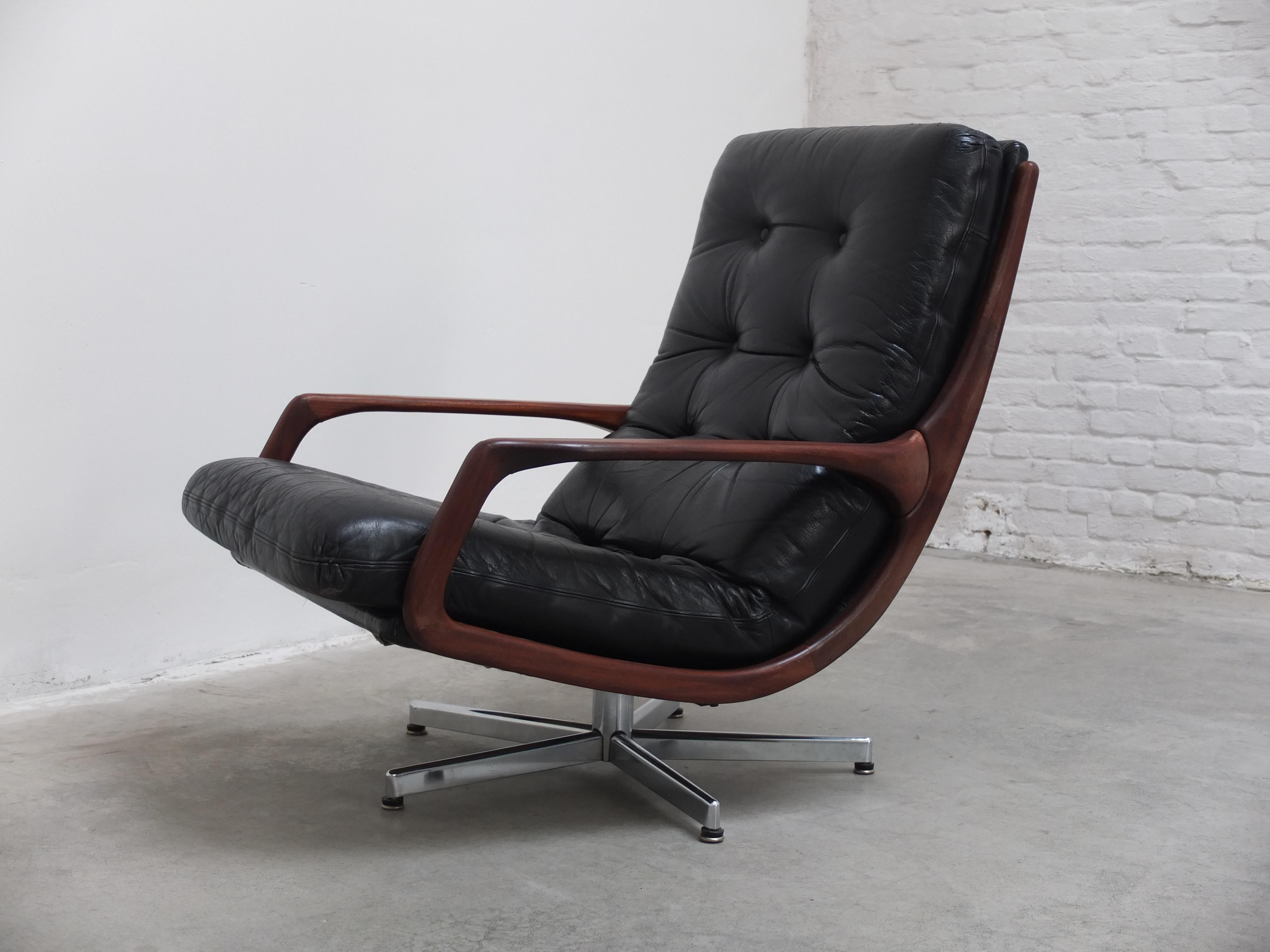 Fauteuil pivotant rare d'Eugen Schmidt pour Soloform, années 1960 9