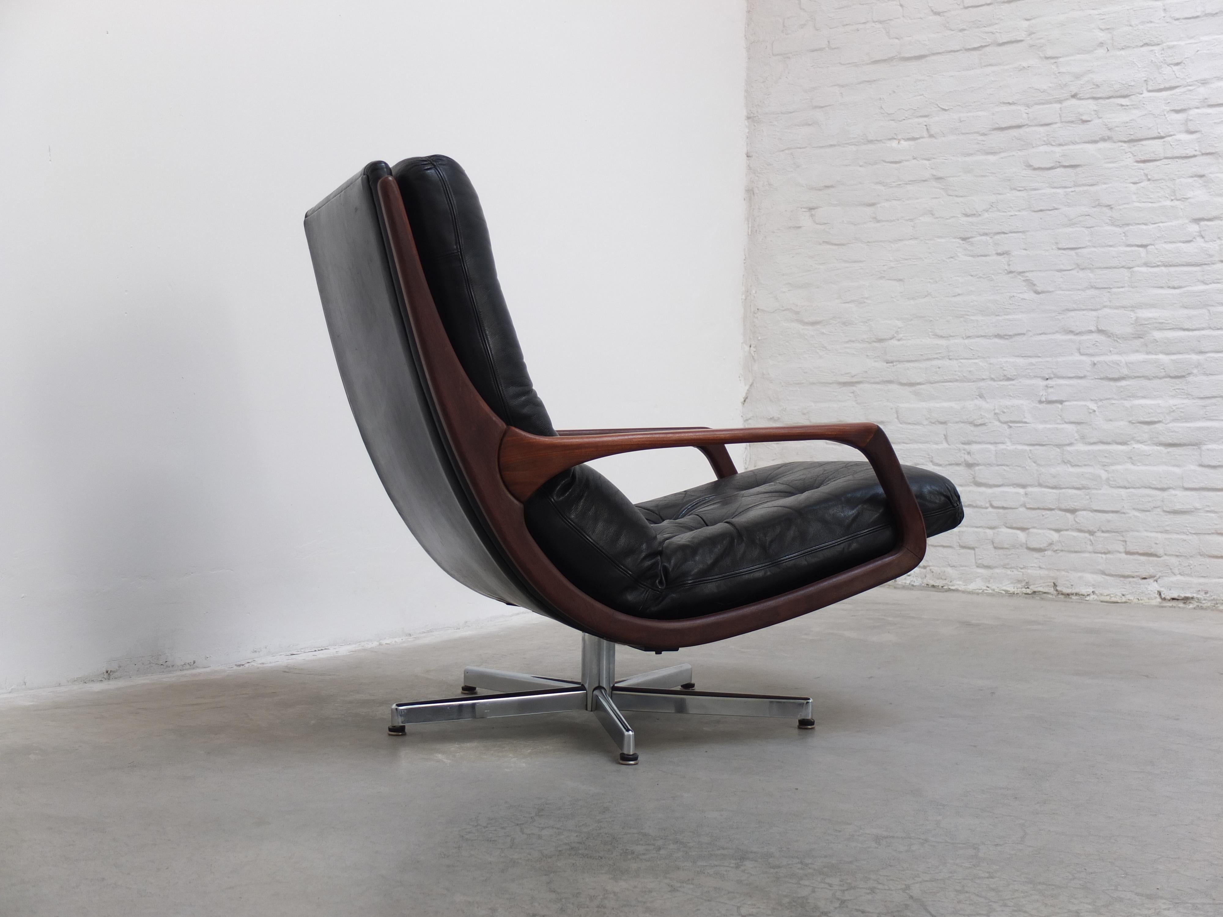 Fauteuil pivotant rare d'Eugen Schmidt pour Soloform, années 1960 Bon état à Antwerpen, VAN