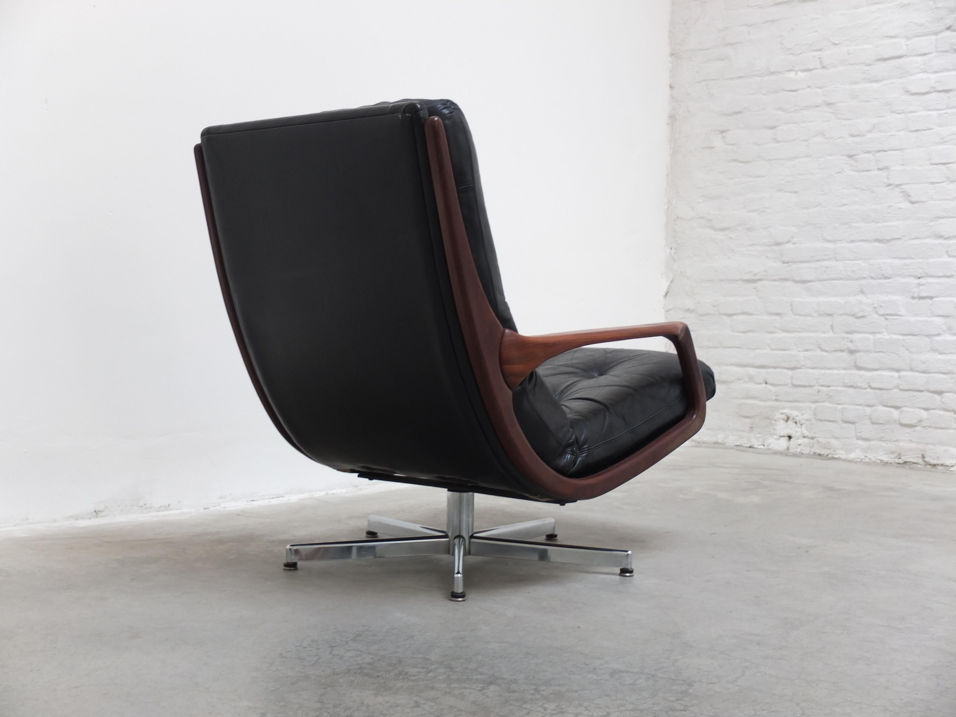 20ième siècle Fauteuil pivotant rare d'Eugen Schmidt pour Soloform, années 1960