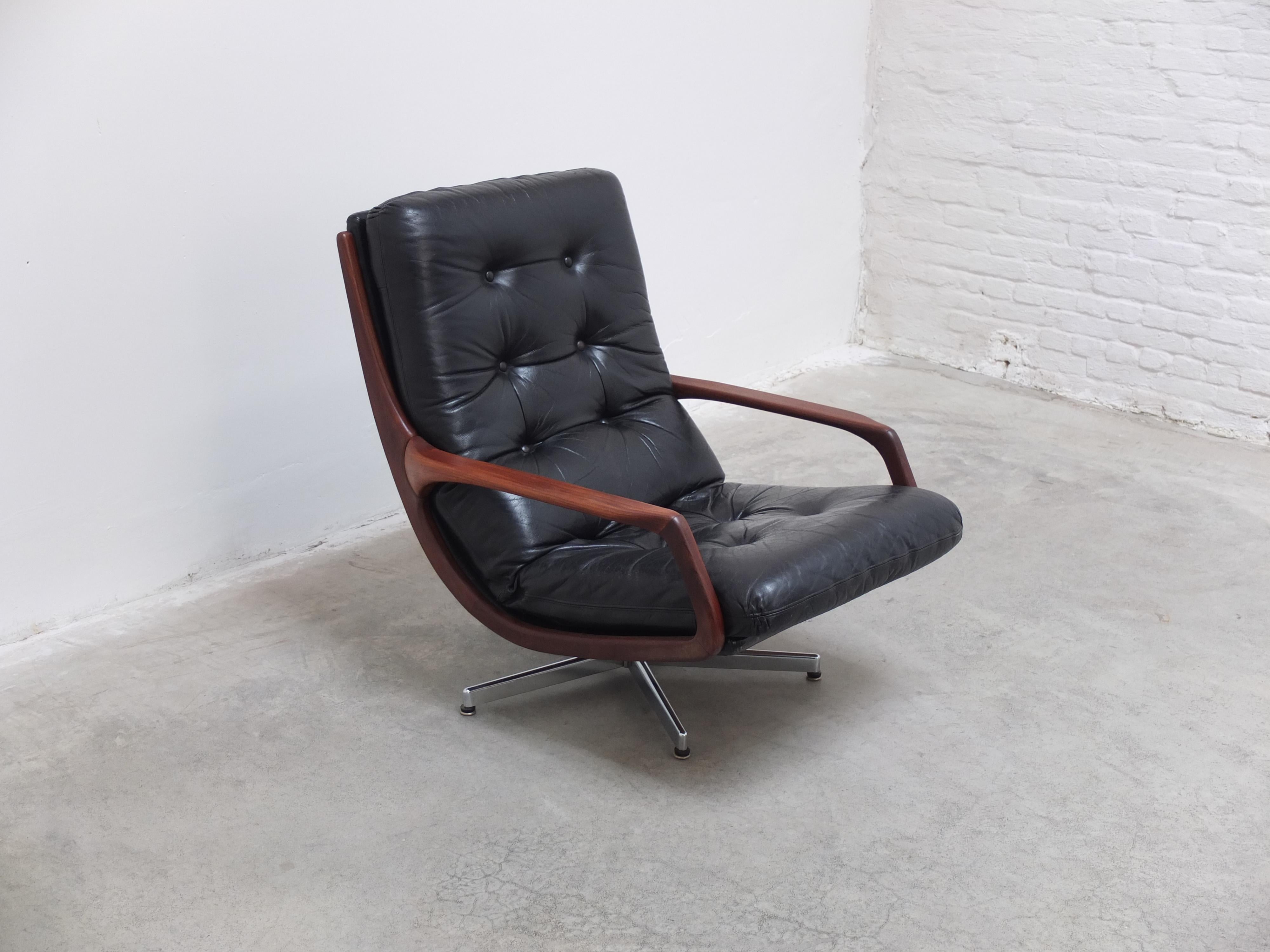 Fauteuil pivotant rare d'Eugen Schmidt pour Soloform, années 1960 1