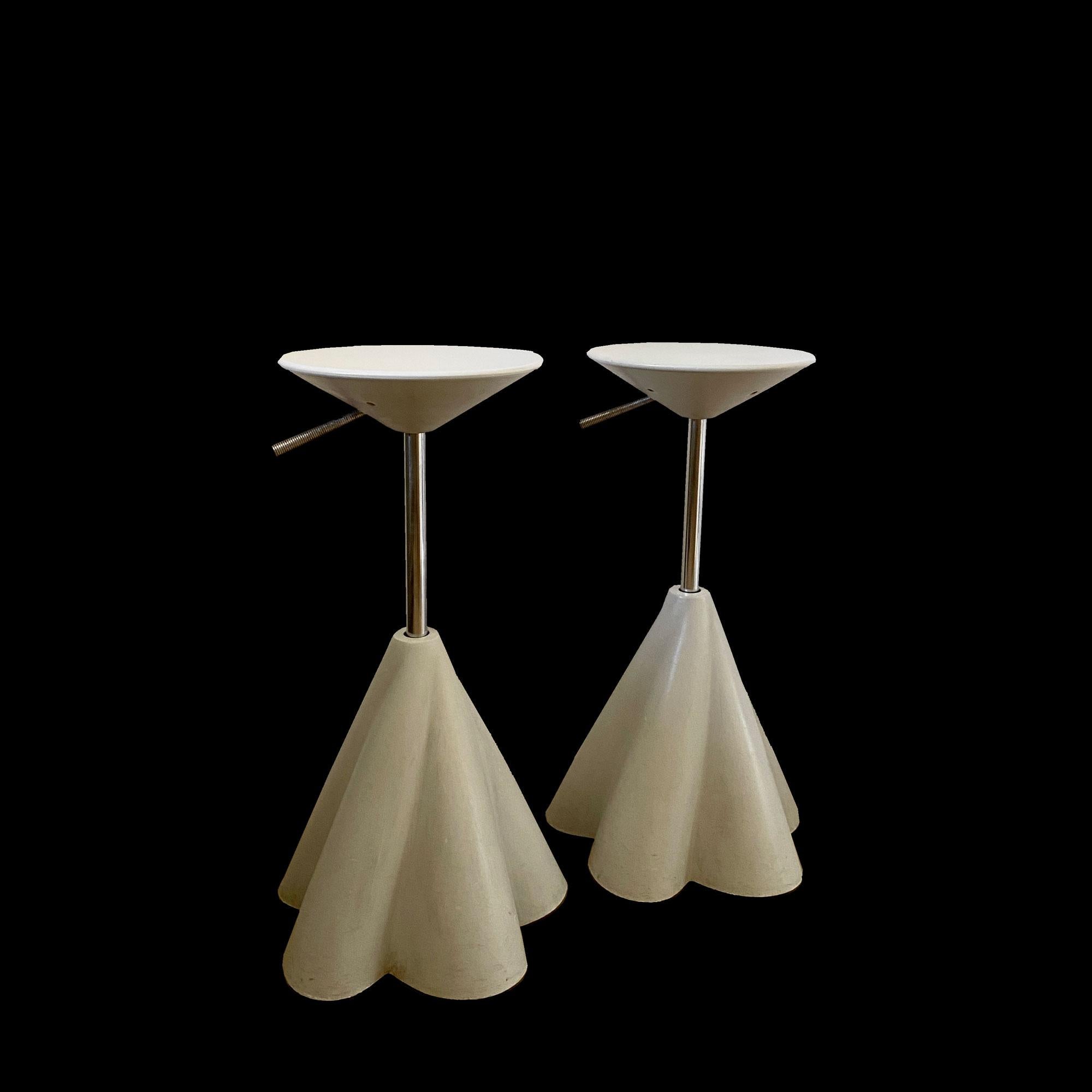 Mid-Century Modern Rare Swivelpair of  Stool by Philippe Starck for Presence Paris/ L'Oréal 1989 For Sale