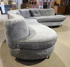 Rare Symmetrical Mid Century Modern Sectional Sofa