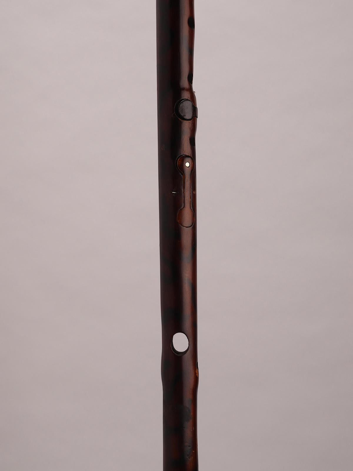 Seltener walking stick, der Flute. Österreich 1870.  (Messing) im Angebot