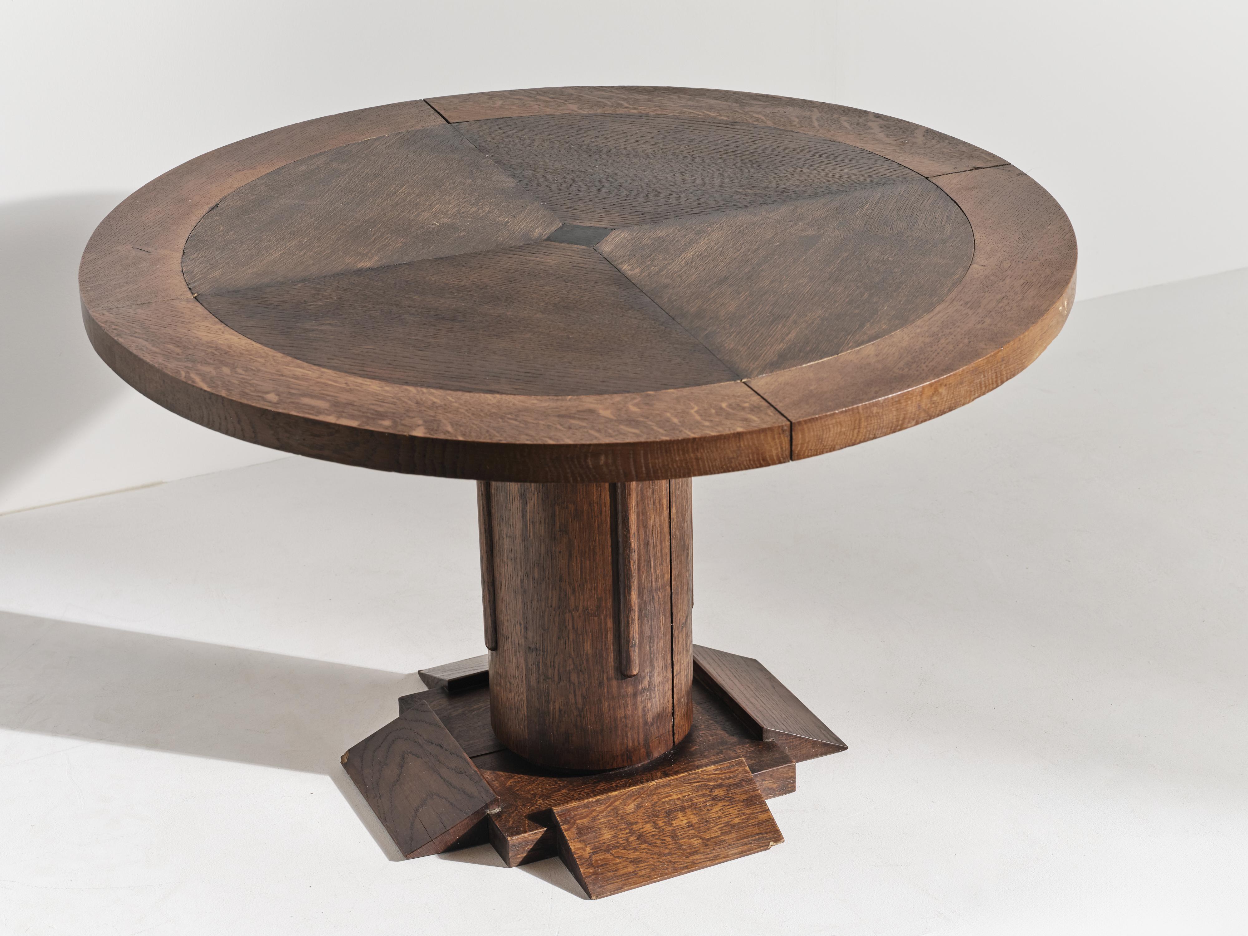 20th Century Rare Table Attributed to Charles Dudouyt, France, 1940s For Sale