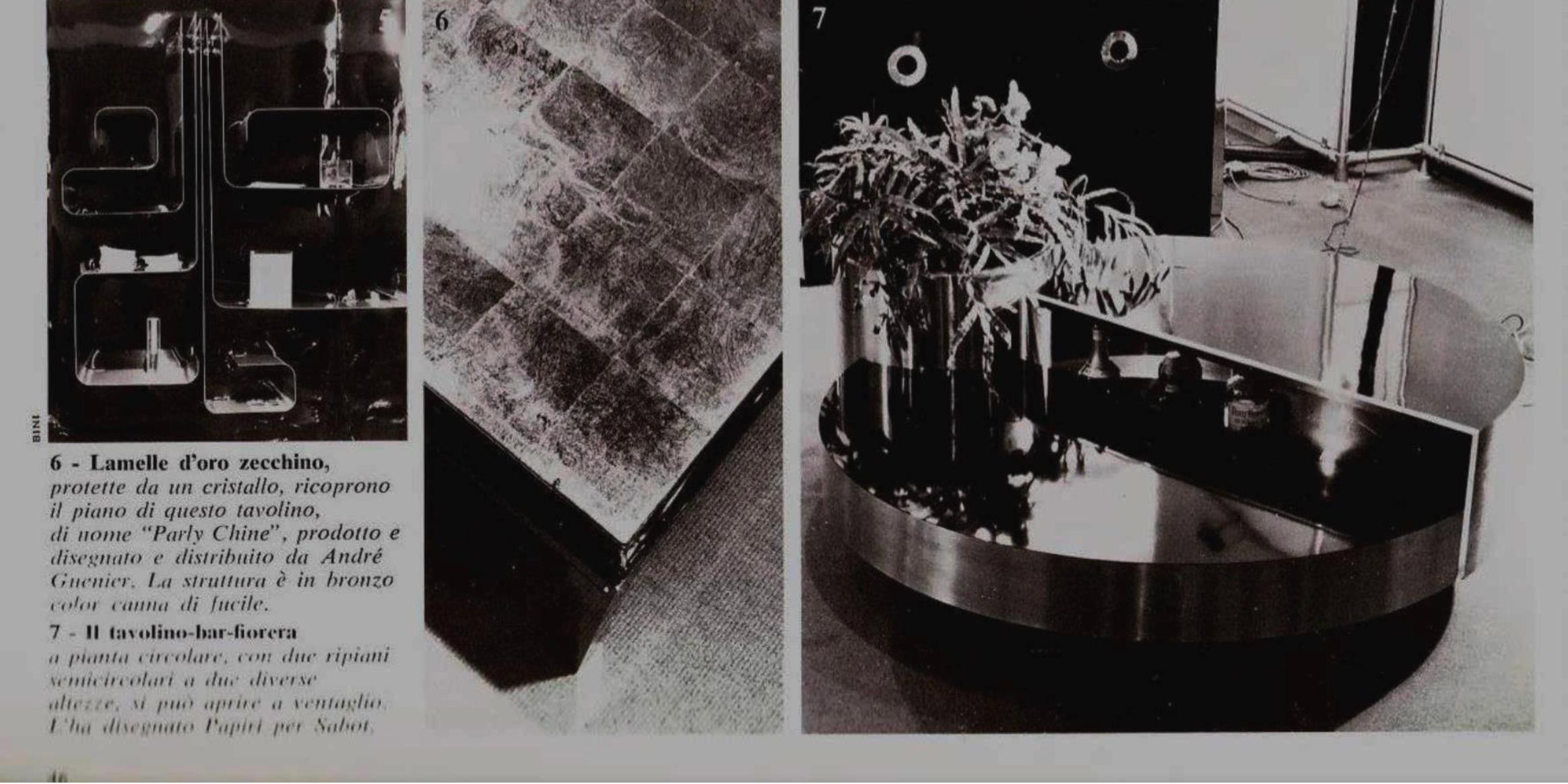 Seltene Tischbar von Massimo Papiri für Mario Sabot, Italien 1970er Jahre 10