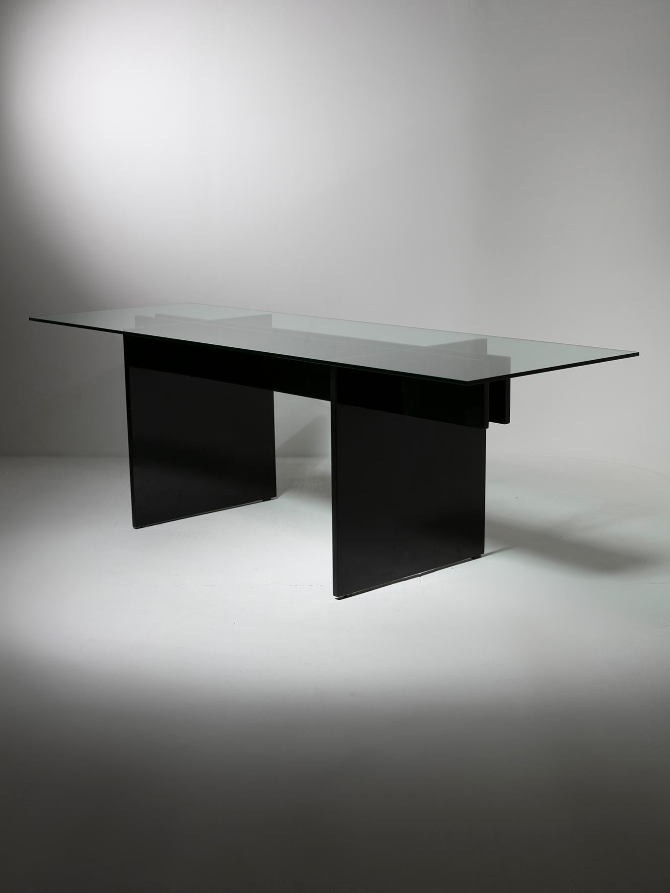 Italian Large Rare Table by Studio Tetrarch for Bazzani, Italy, 1960s For Sale
