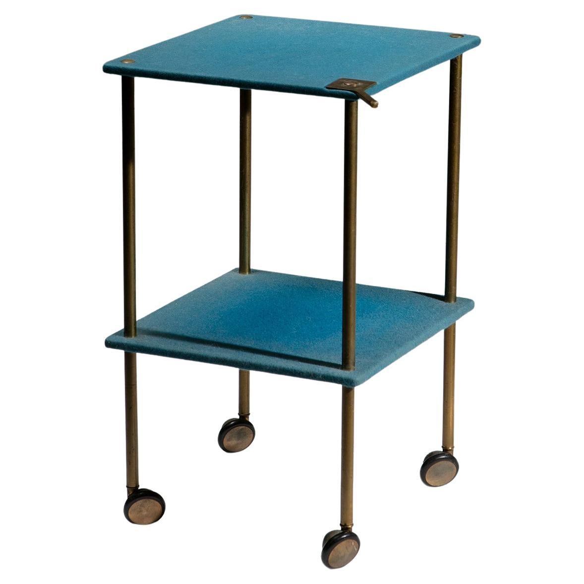 Rare chariot de table Model T9 par Luigi Caccia Dominioni pour Azucena, Italie, années 1960