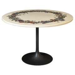 Rare Table "Corona di Fiori" by Piero Fornasetti , Italy circa 1950