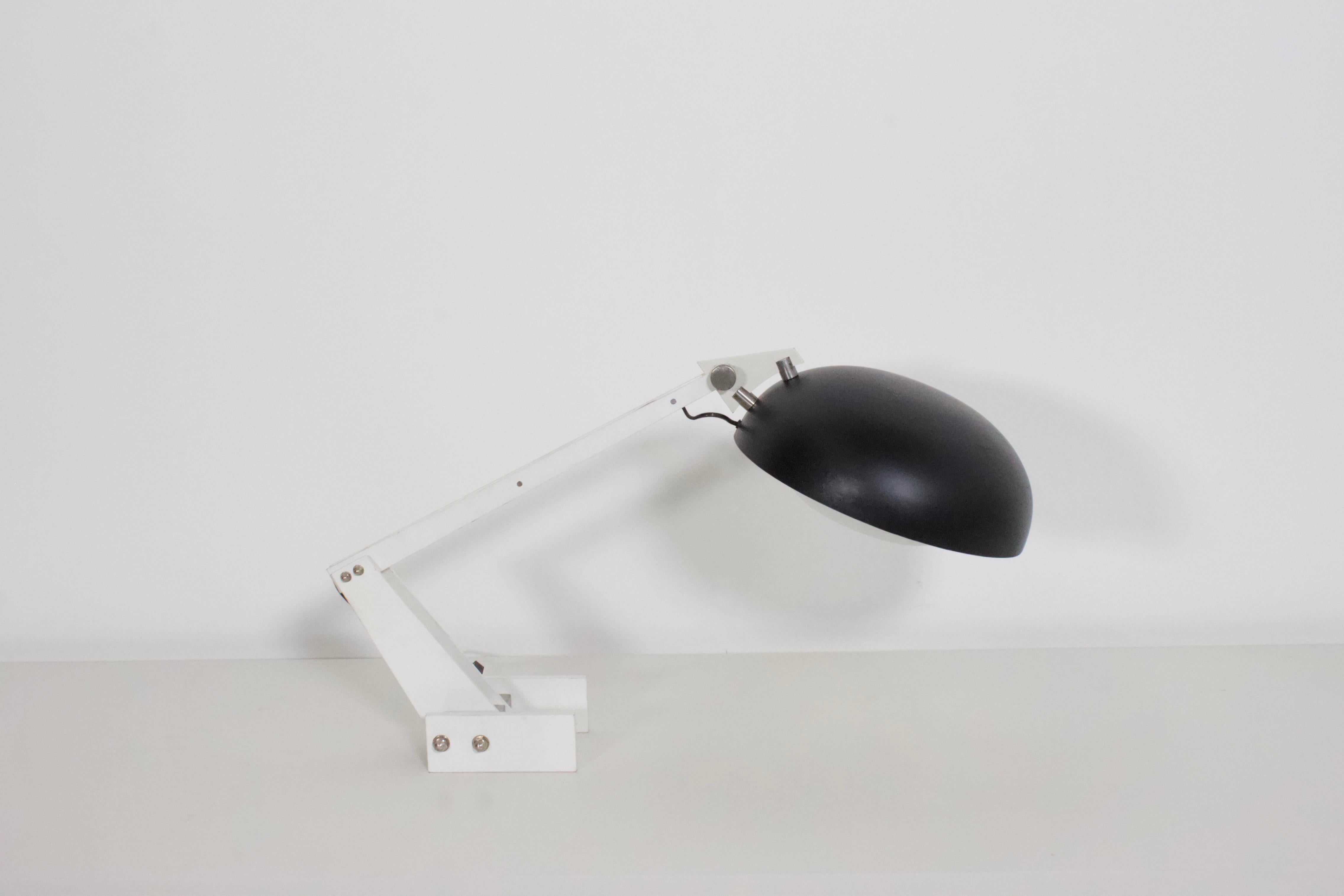 Rare lampe de bureau / lampe de table de Wim Rietveld pour Gispen, années 1960 Bon état - En vente à Echt, NL
