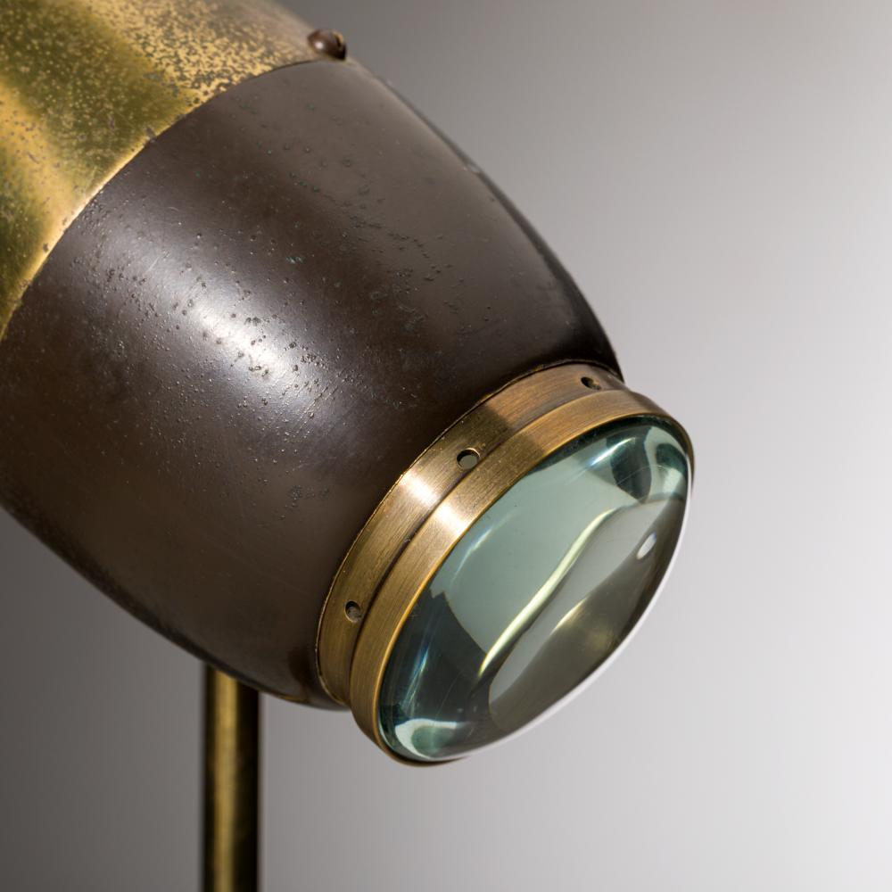 Italian Rare Table / Desk Lamps by Oscar Torlasco, Mod. 577G Lumi Milan, 1950 For Sale
