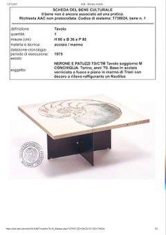 Gruppo NP2 Nerone & Patuzzi-Tisch „Conchiglia“, Italien, 1970er Jahre, signiert