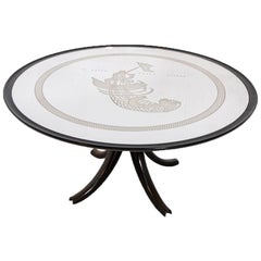 Rare Table La Pesca della Sirena by Gio Ponti & Pietro Chiesa for Luigi Fontana