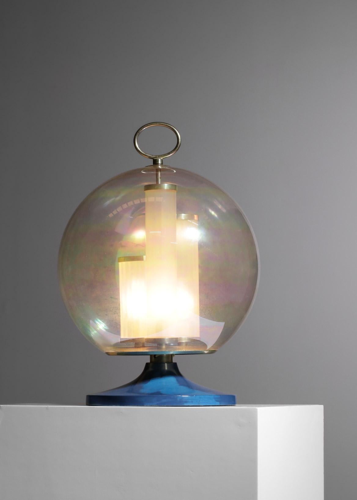 iridescent globe lamp