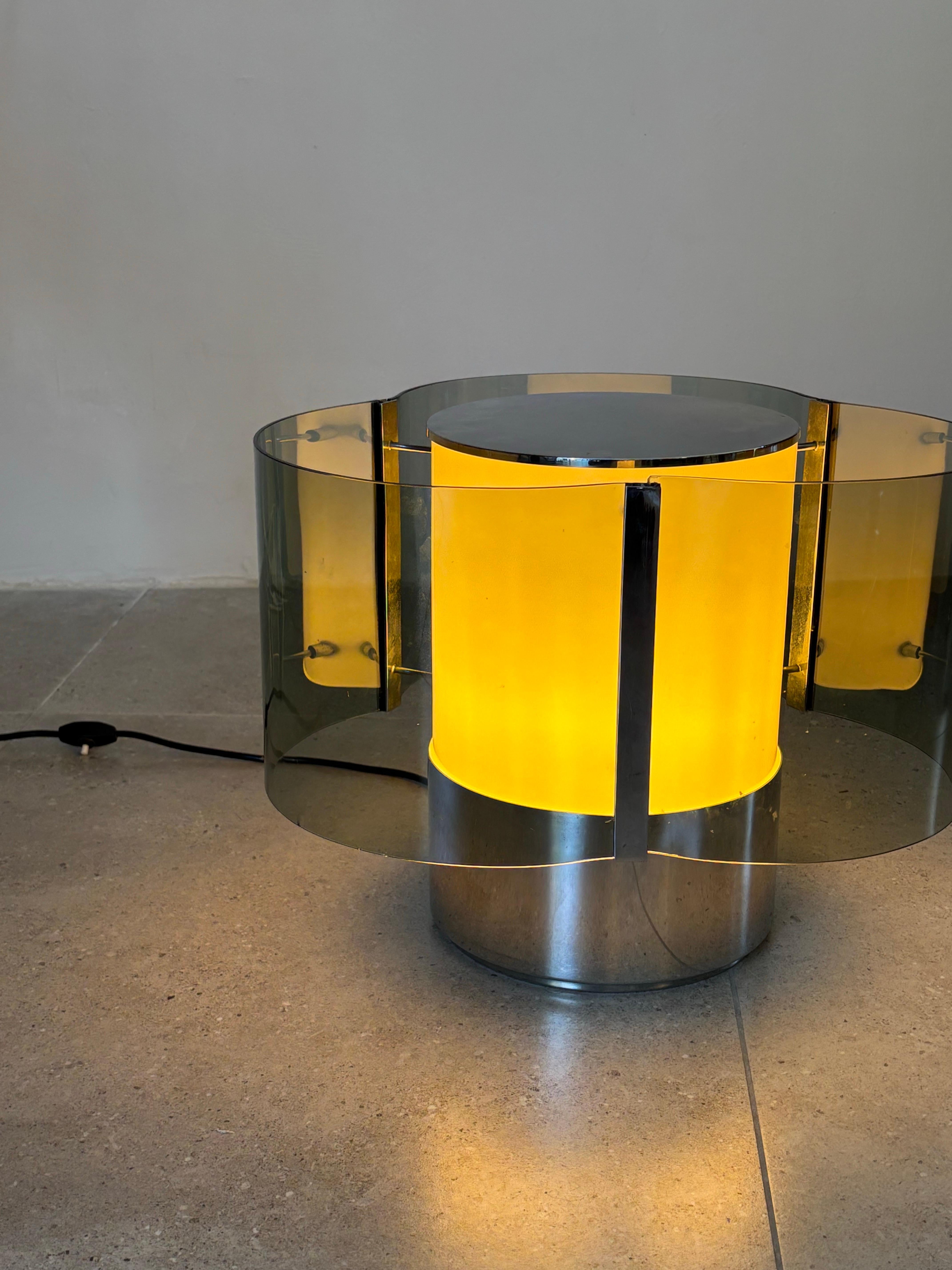 Rara lámpara de mesa de Alberto Rosselli para Fontana Arte, años 60 Italia en venta 5