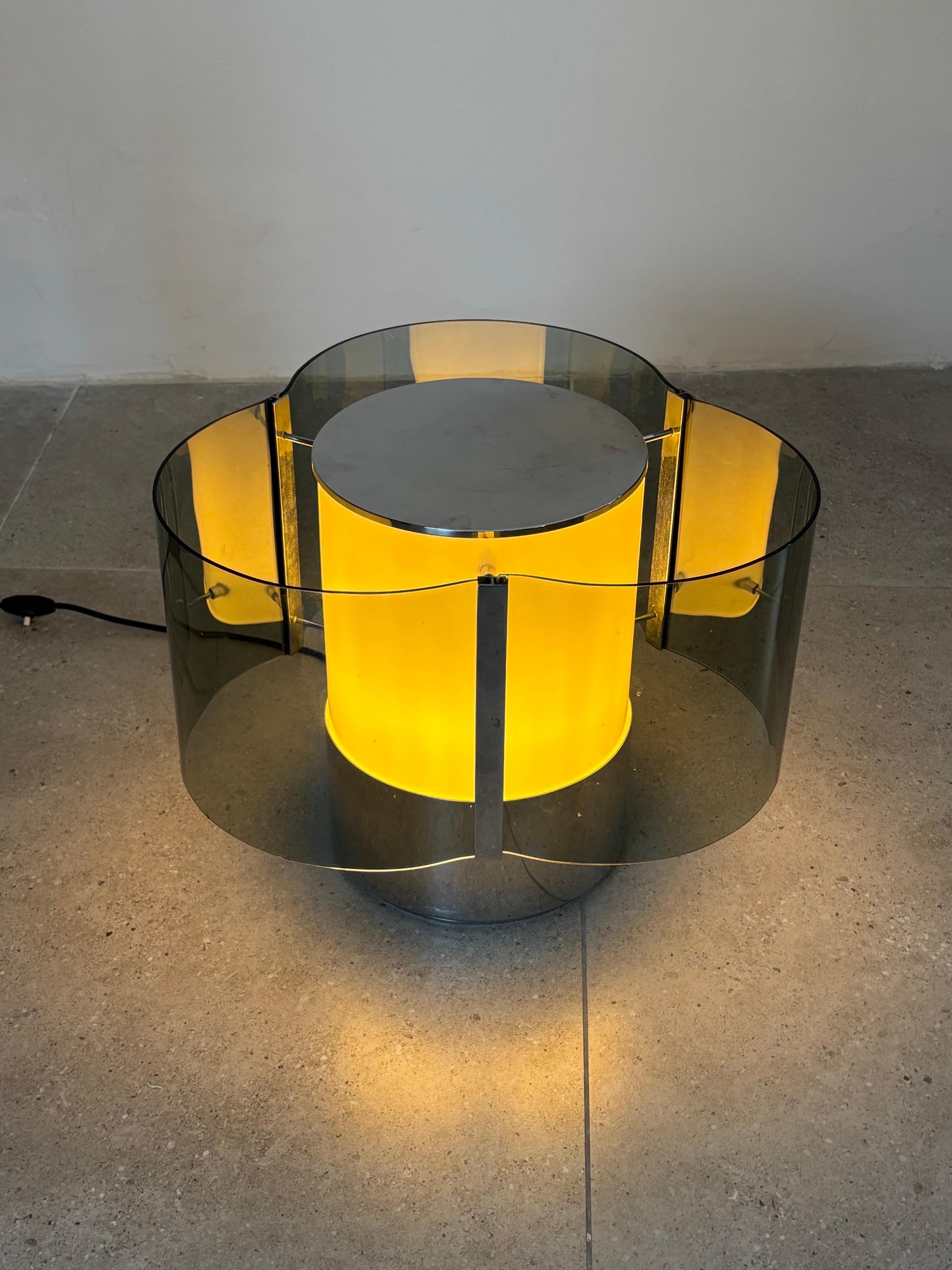 Rara lámpara de mesa de Alberto Rosselli para Fontana Arte, años 60 Italia mediados del siglo XX en venta