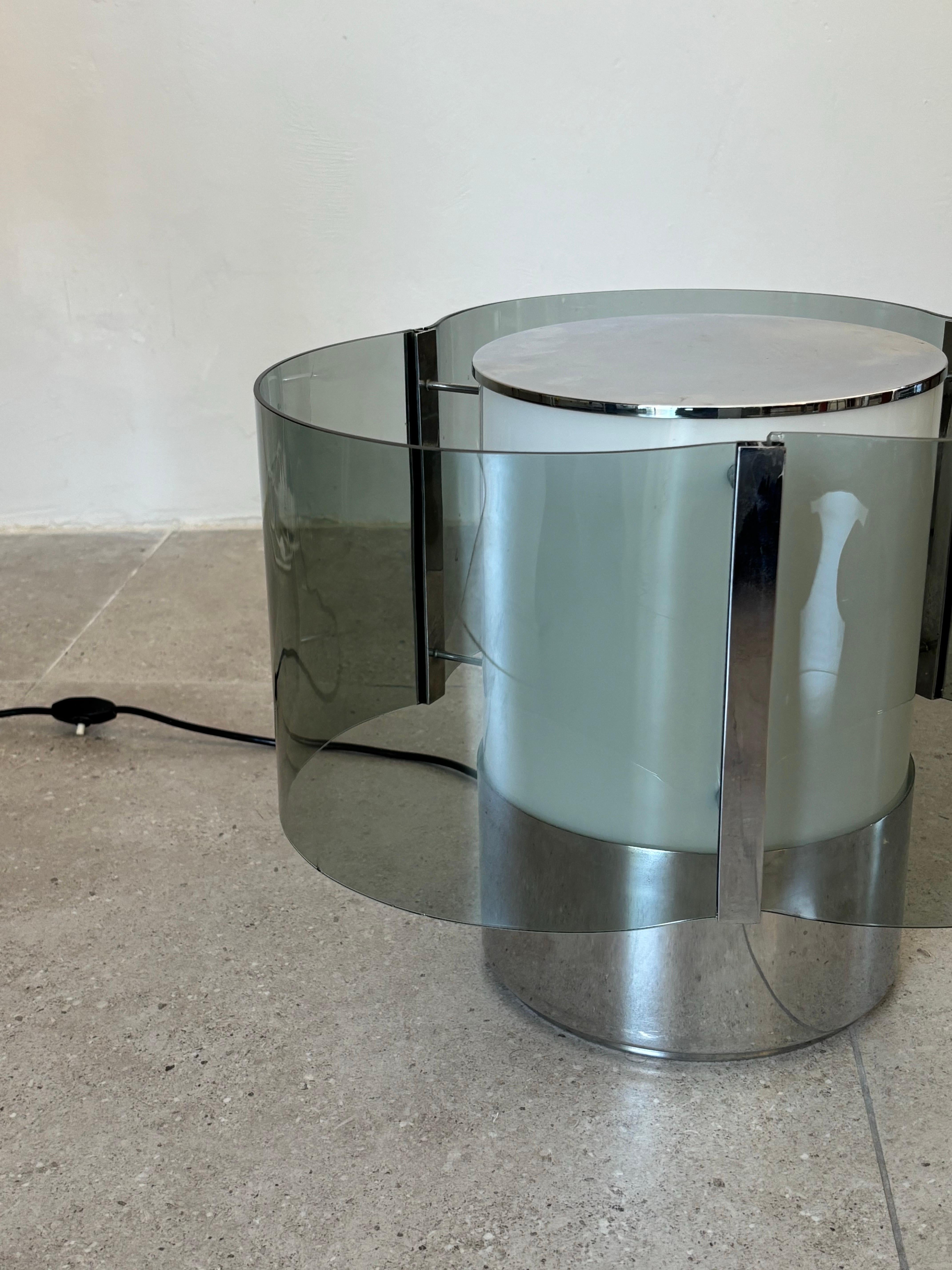 Rara lámpara de mesa de Alberto Rosselli para Fontana Arte, años 60 Italia en venta 1