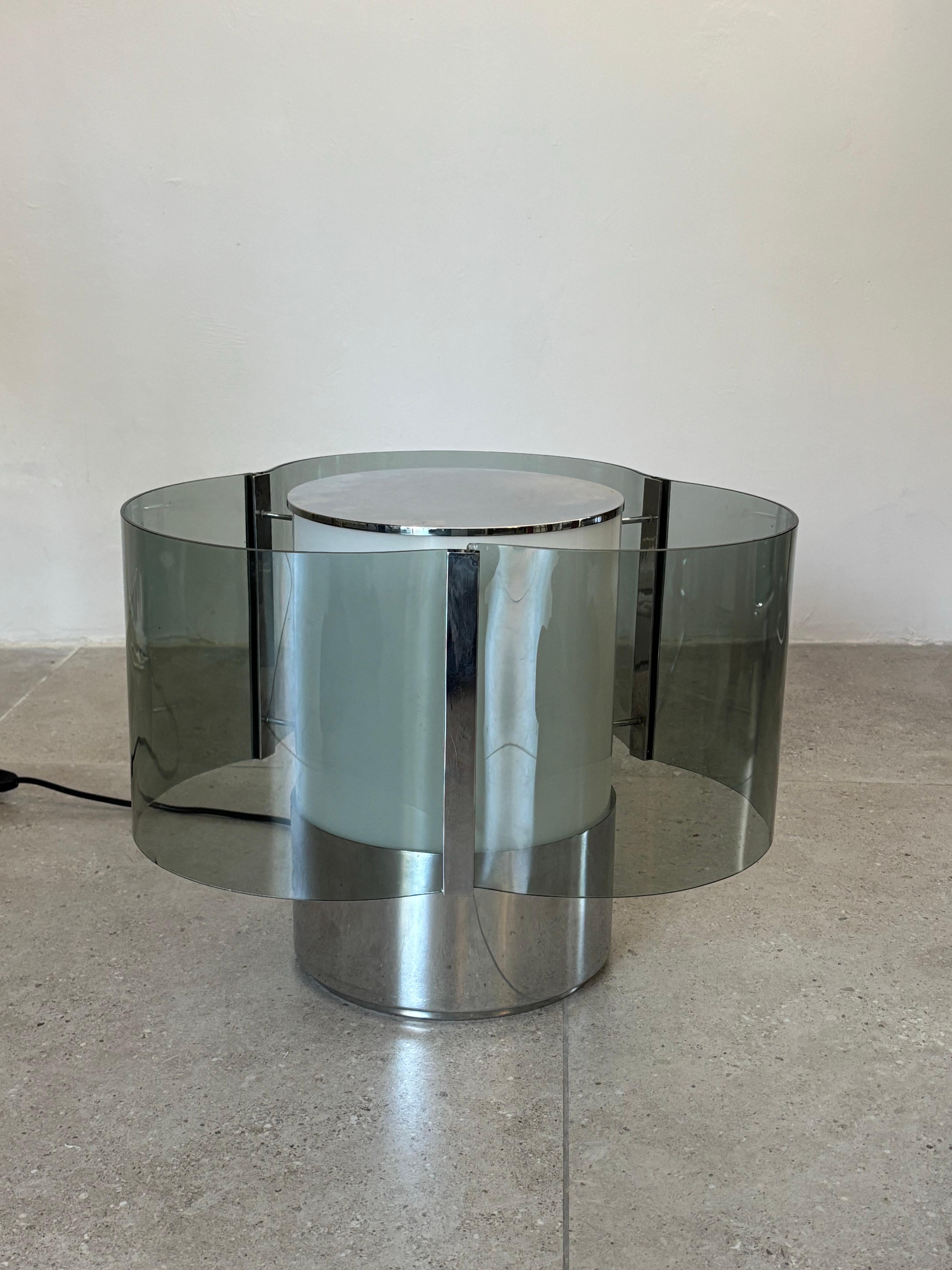 Rara lámpara de mesa de Alberto Rosselli para Fontana Arte, años 60 Italia en venta 2