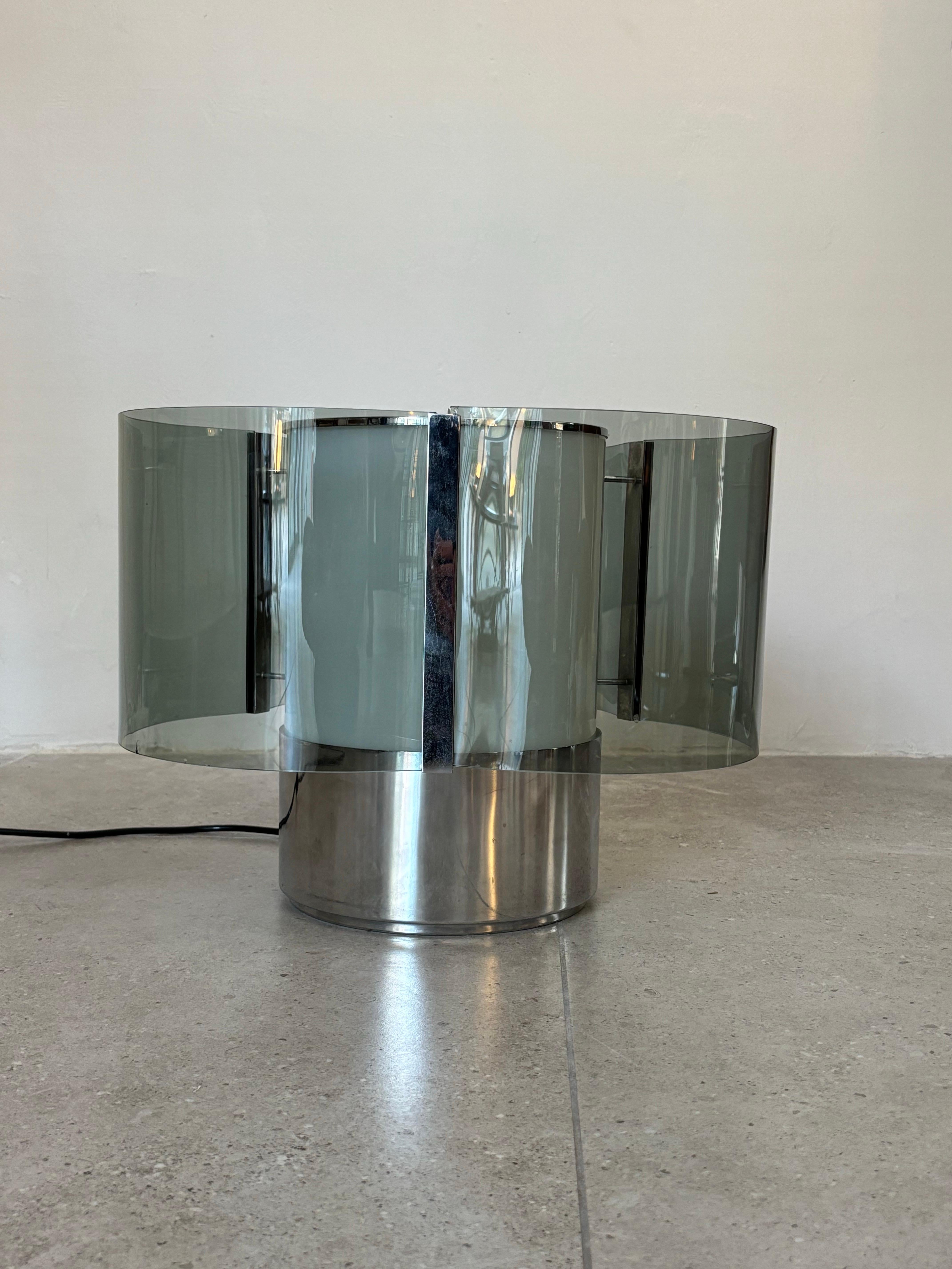 Rara lámpara de mesa de Alberto Rosselli para Fontana Arte, años 60 Italia en venta 4