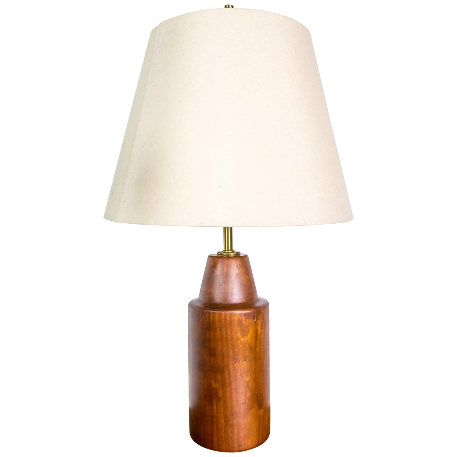 Rare Table Lamp by Arden Riddle in Cherry For Sale