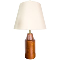 Rare Table Lamp by Arden Riddle in Cherry