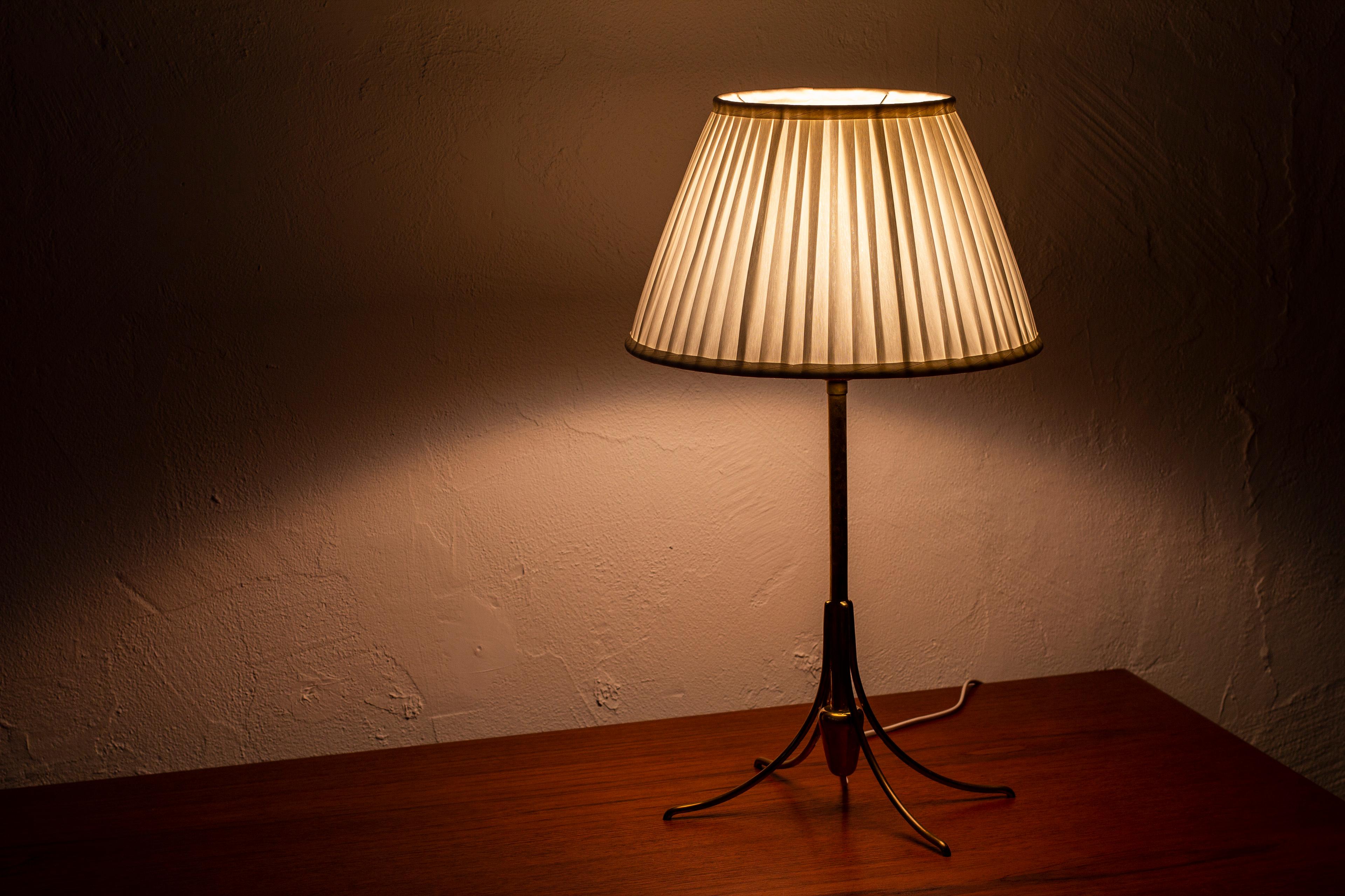 Rare Table Lamp by Bertil Brisborg for Nordiska Kompaniet, Sweden, 1950s 3