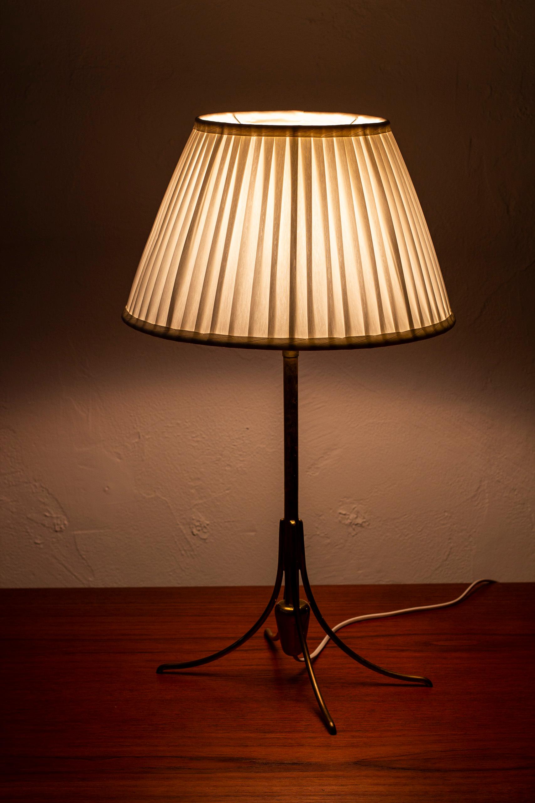 Rare Table Lamp by Bertil Brisborg for Nordiska Kompaniet, Sweden, 1950s 1