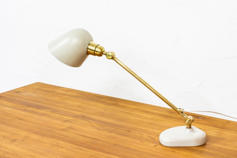 Scandinavian Modern Rare Table Lamp by Bertil Brisborg Fro Nordiska Kompaniet NK, Sweden, 1940s For Sale