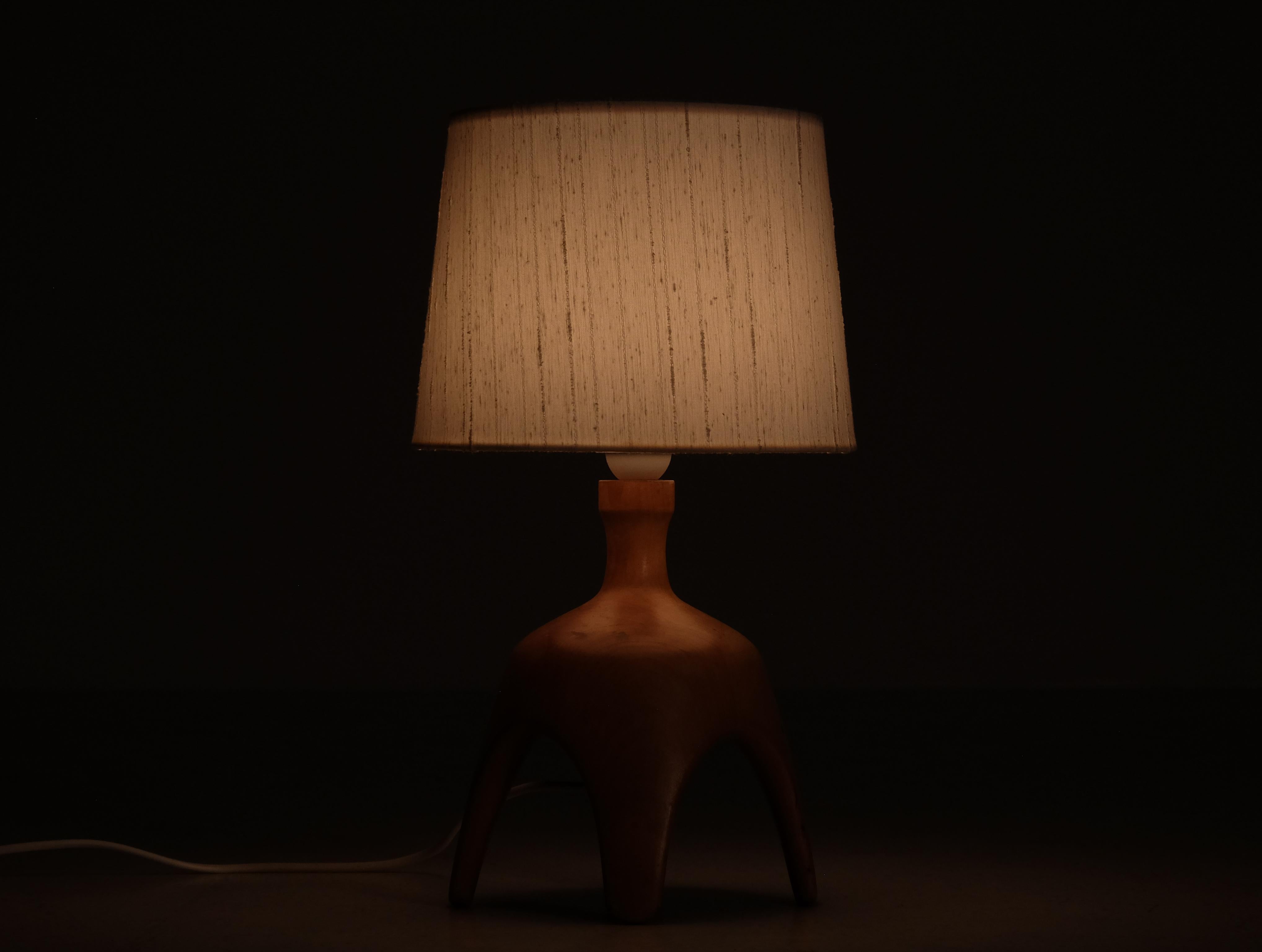 Mid-20th Century Rare table lamp by Bo Fjaestad, Sweden, 1950s For Sale