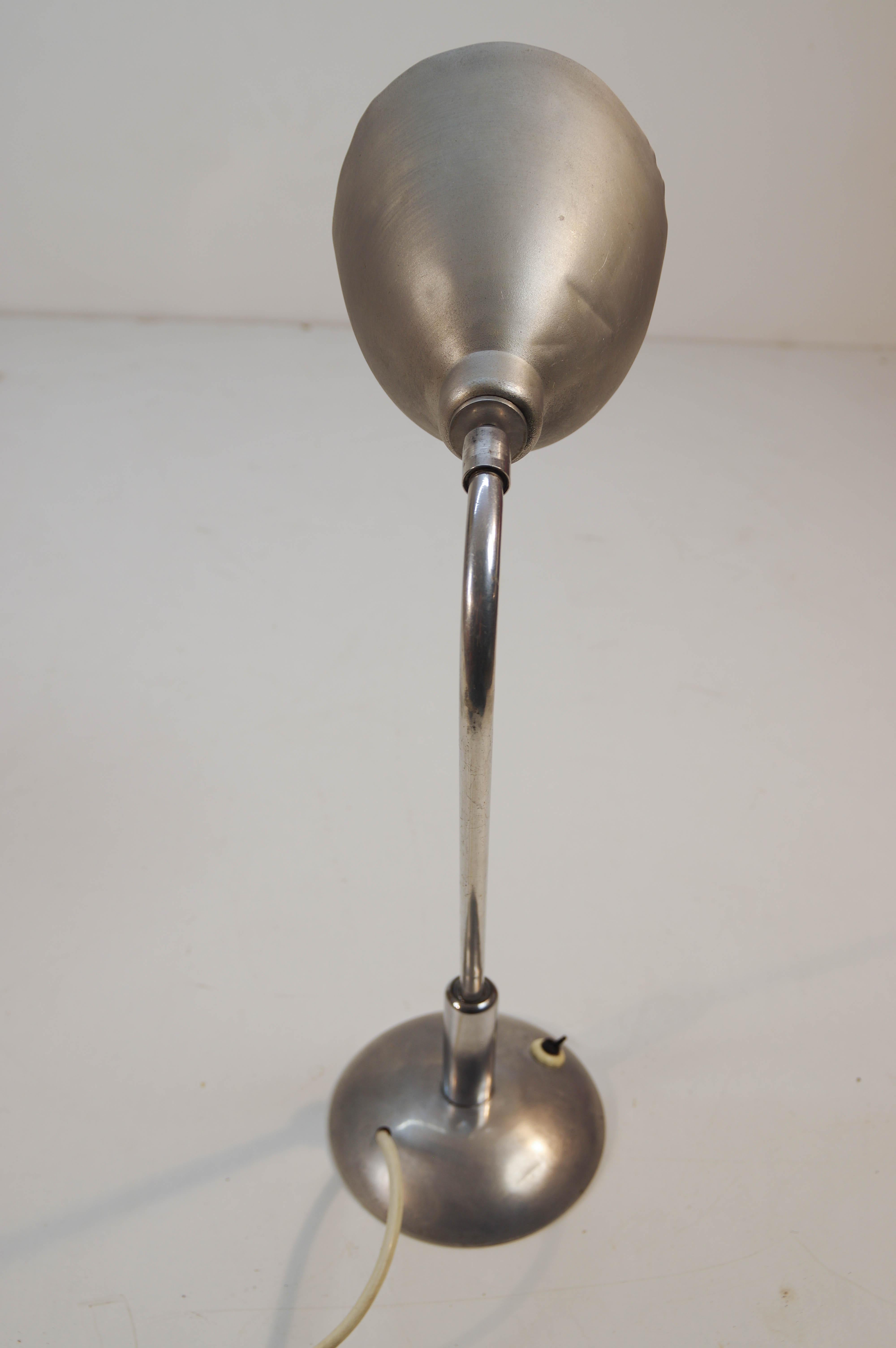 Aluminum Rare Table Lamp by Franta Anyz, 1930s For Sale