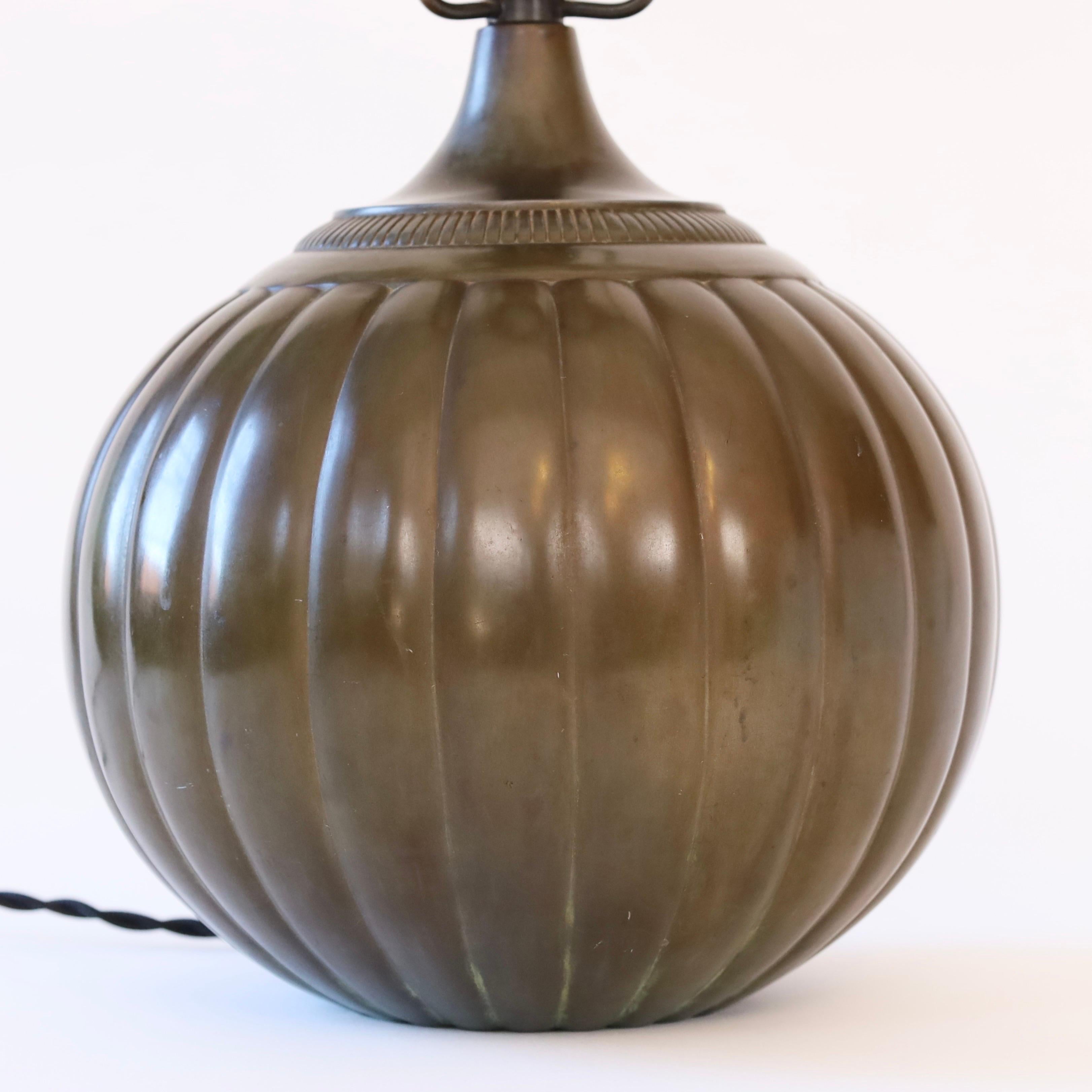 Rare table lamp by Just Andersen, 1930s, Denmark 4