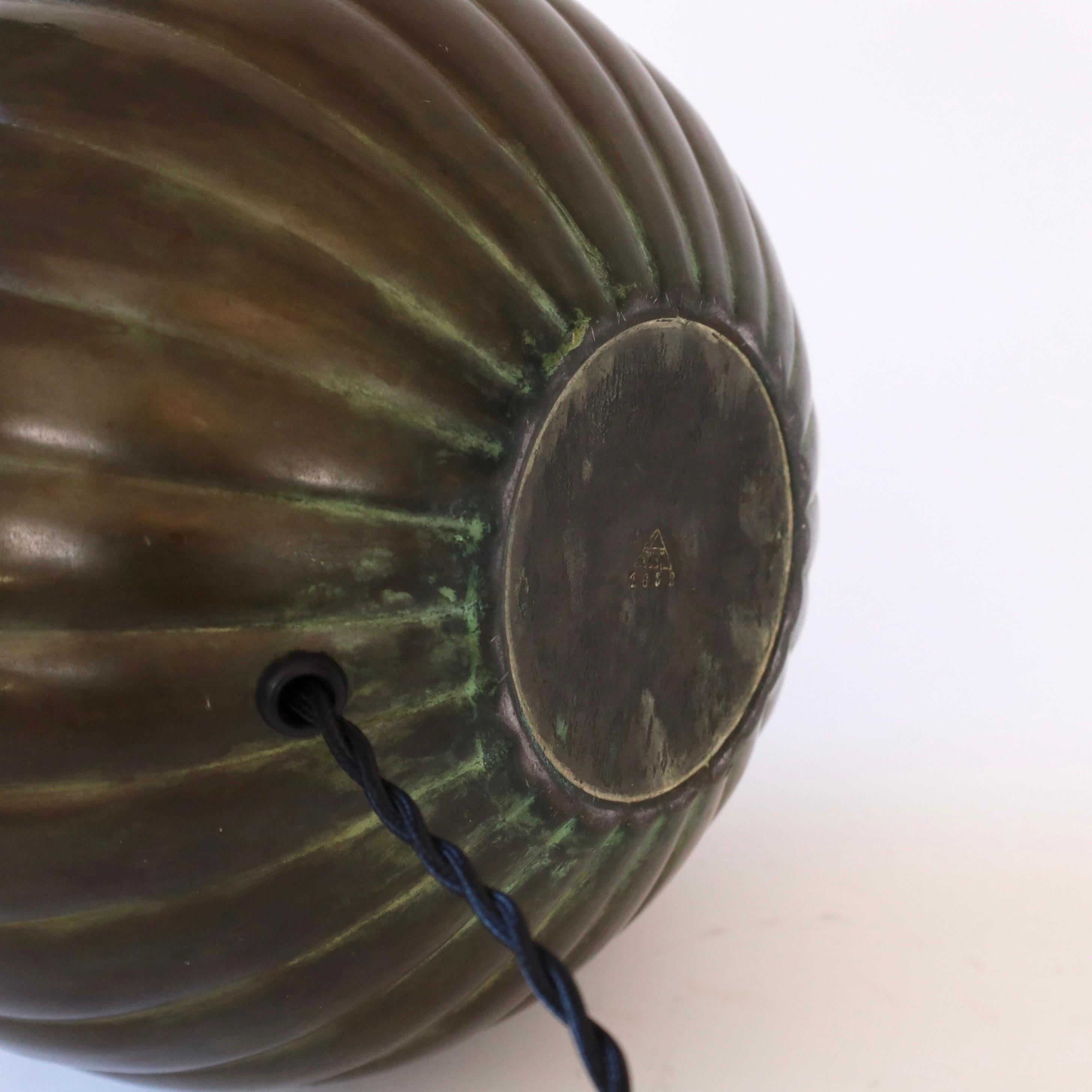 Rare table lamp by Just Andersen, 1930s, Denmark 6