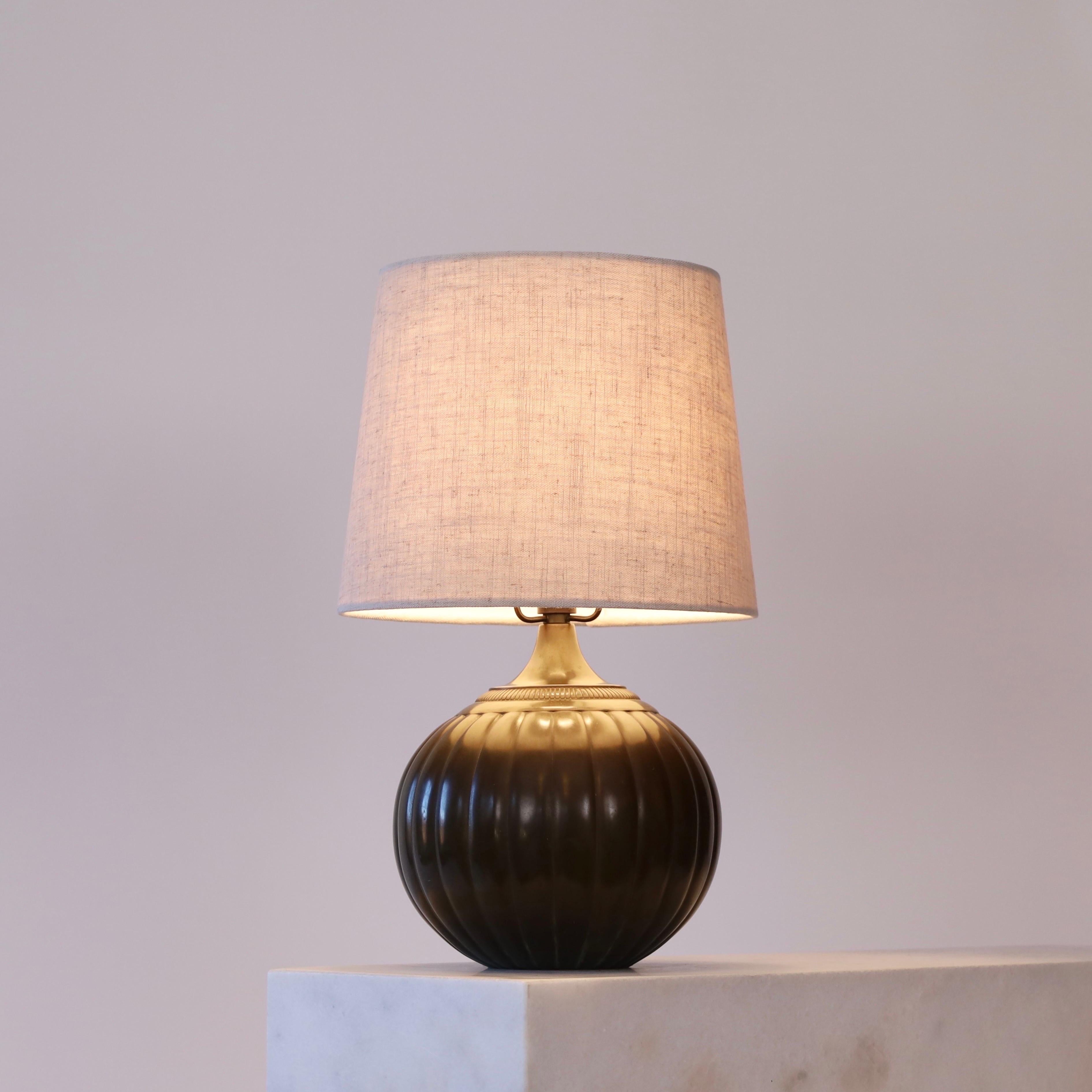 Rare table lamp by Just Andersen, 1930s, Denmark 9
