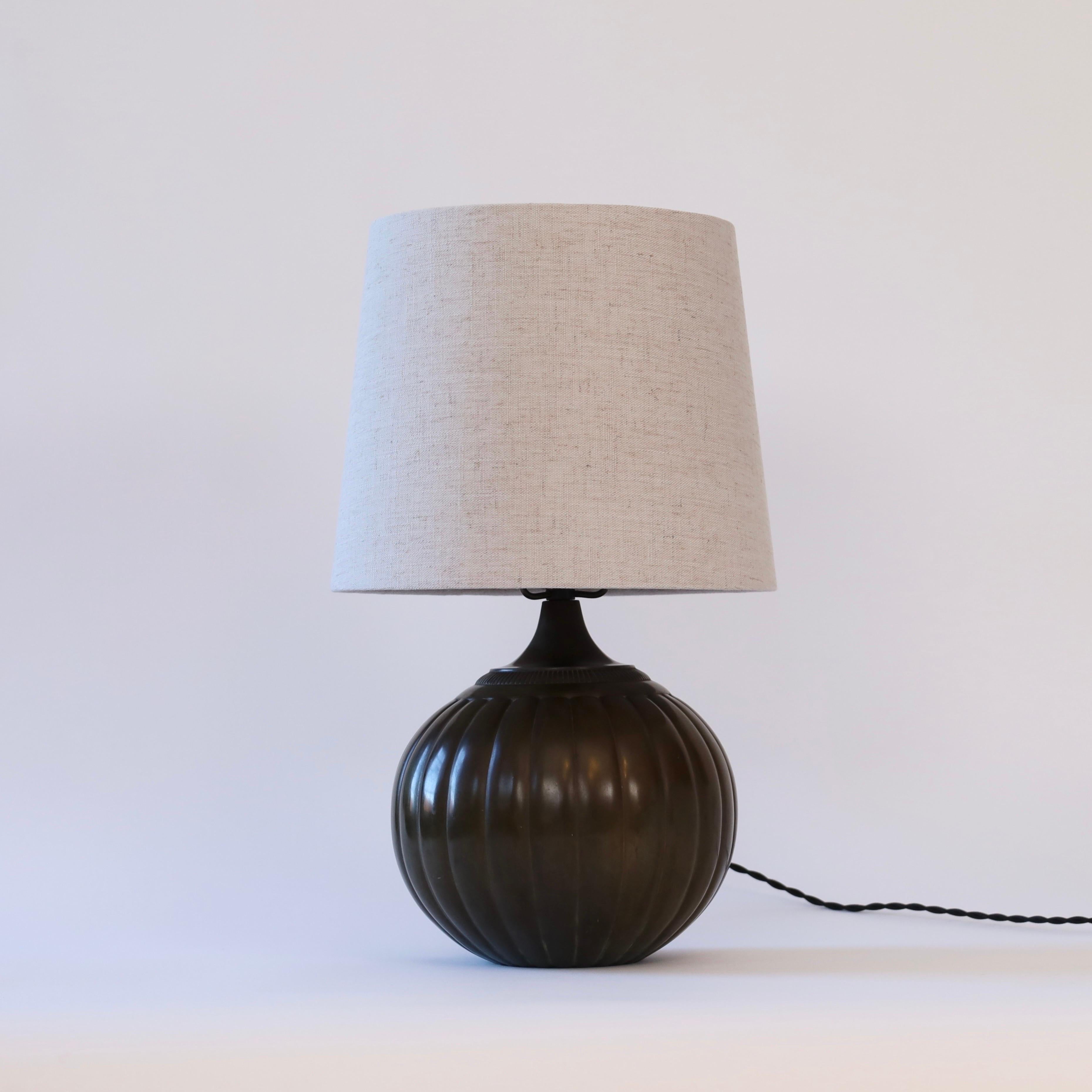 Metal Rare table lamp by Just Andersen, 1930s, Denmark