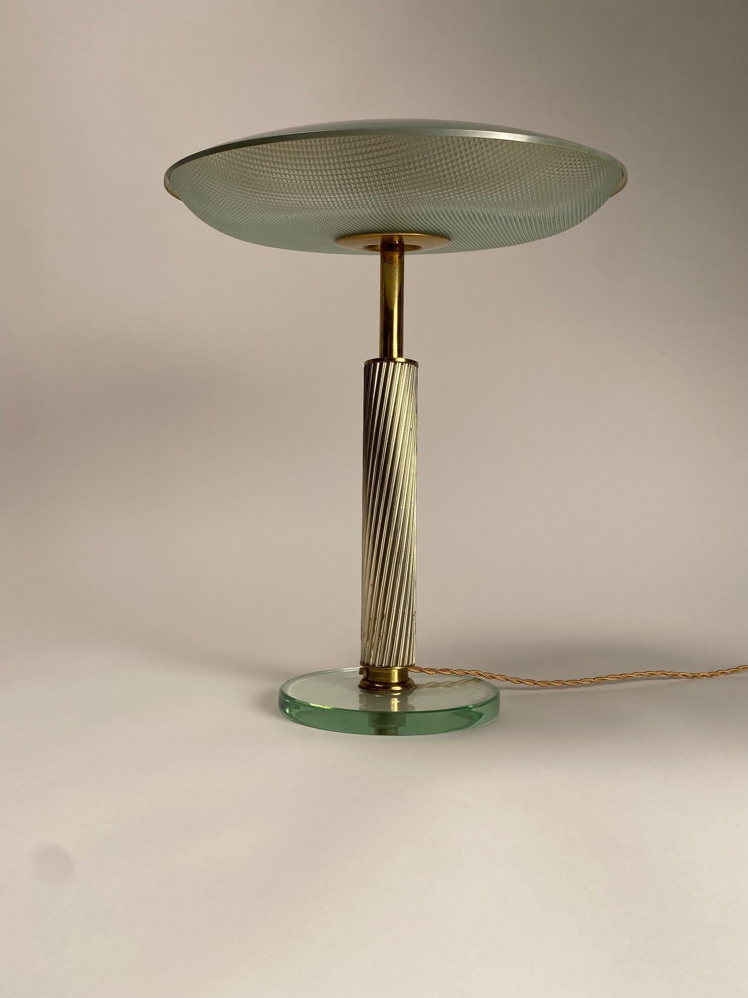 Rare lampe de bureau de Pietro Chiesa pour Fontana Arte, Italie, années 1940 en vente 4