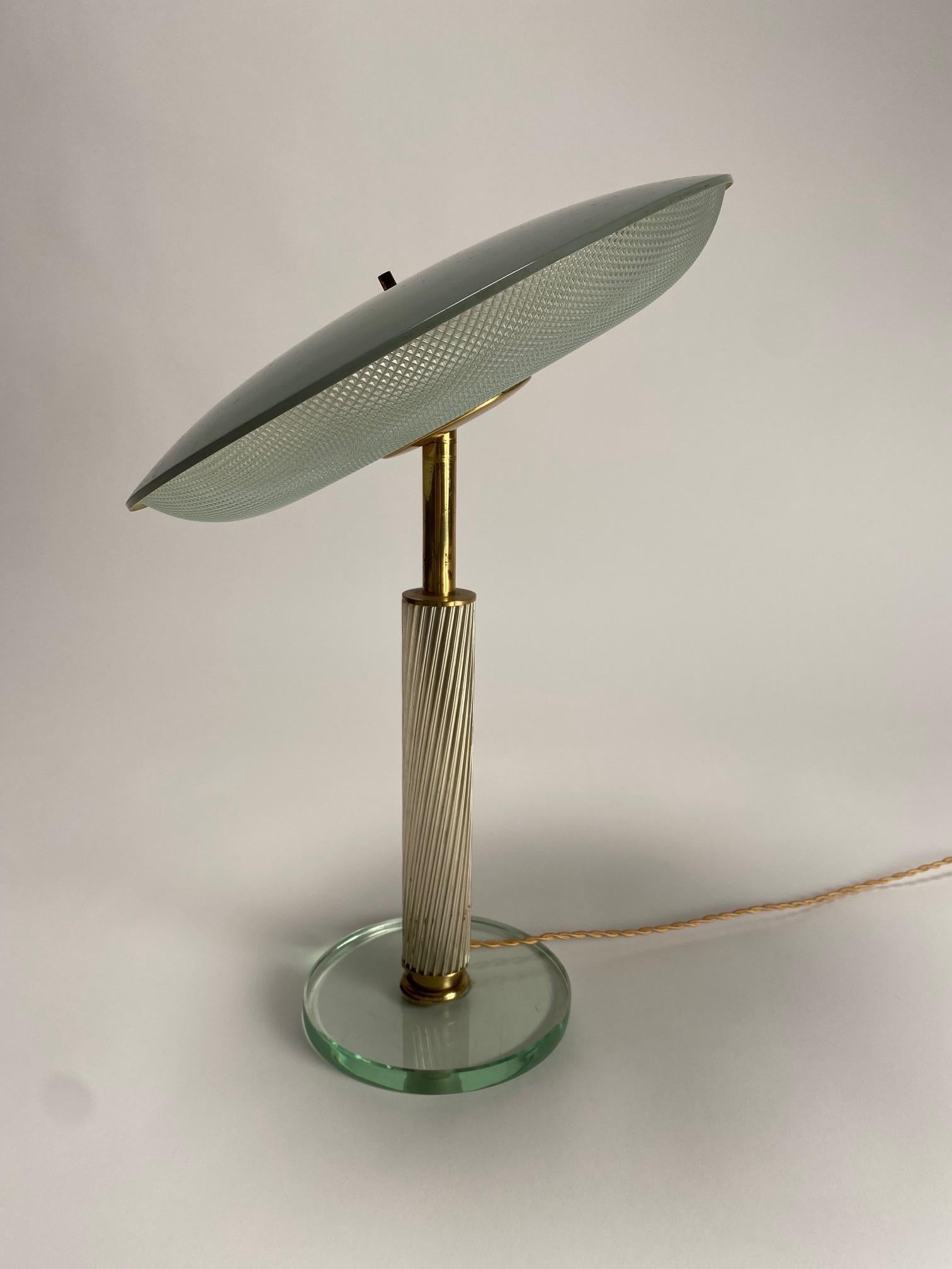 Rare Table Lamp by Pietro Chiesa for Fontana Arte, Italy, 1940s For Sale 5