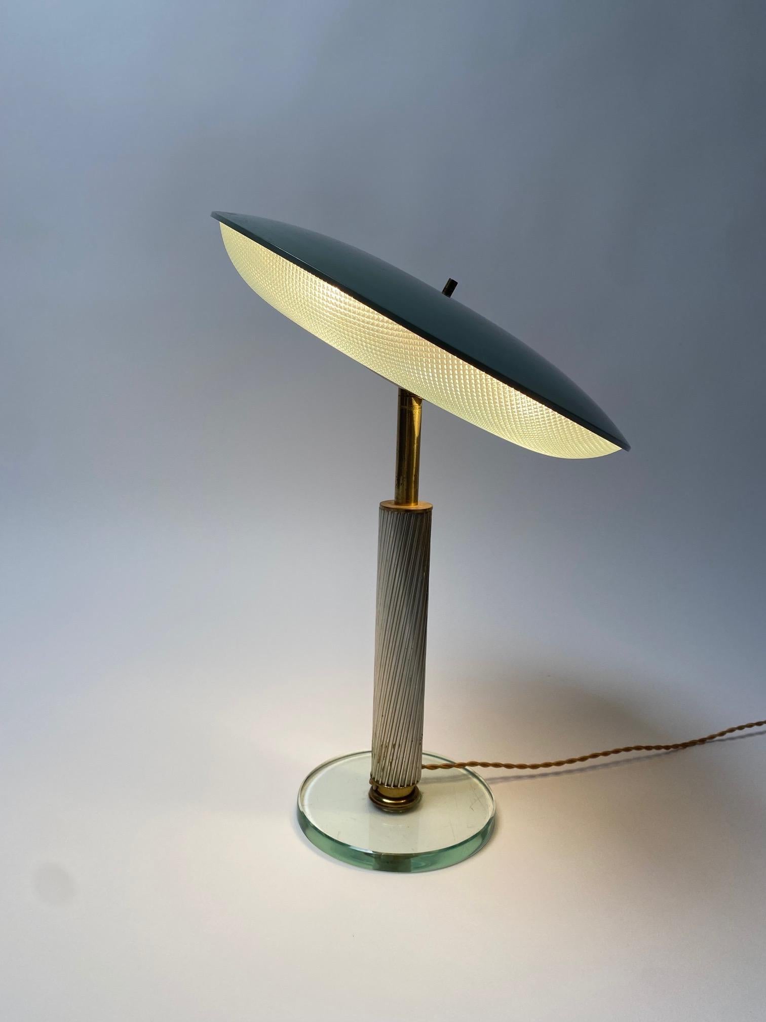 Mid-Century Modern Rare Table Lamp by Pietro Chiesa for Fontana Arte, Italy, 1940s For Sale
