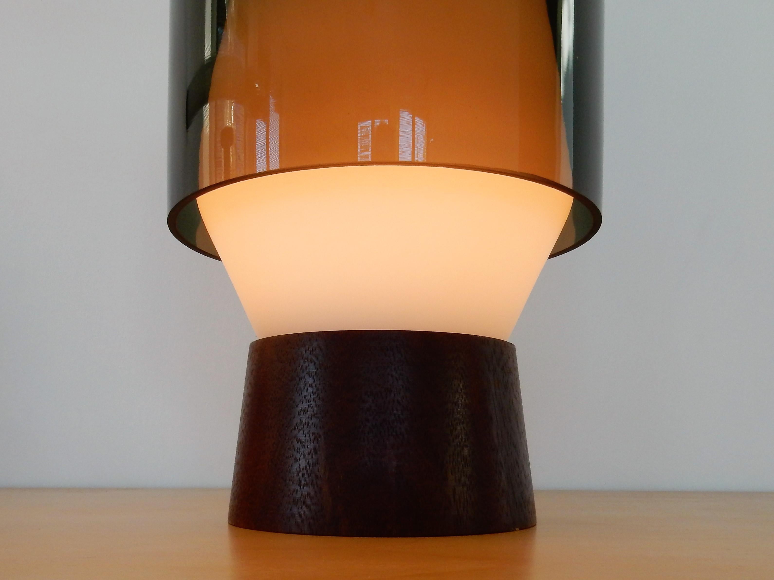 Swedish Rare Table Lamp by Viktor Berndt for Flygsfors, Sweden, 1960s
