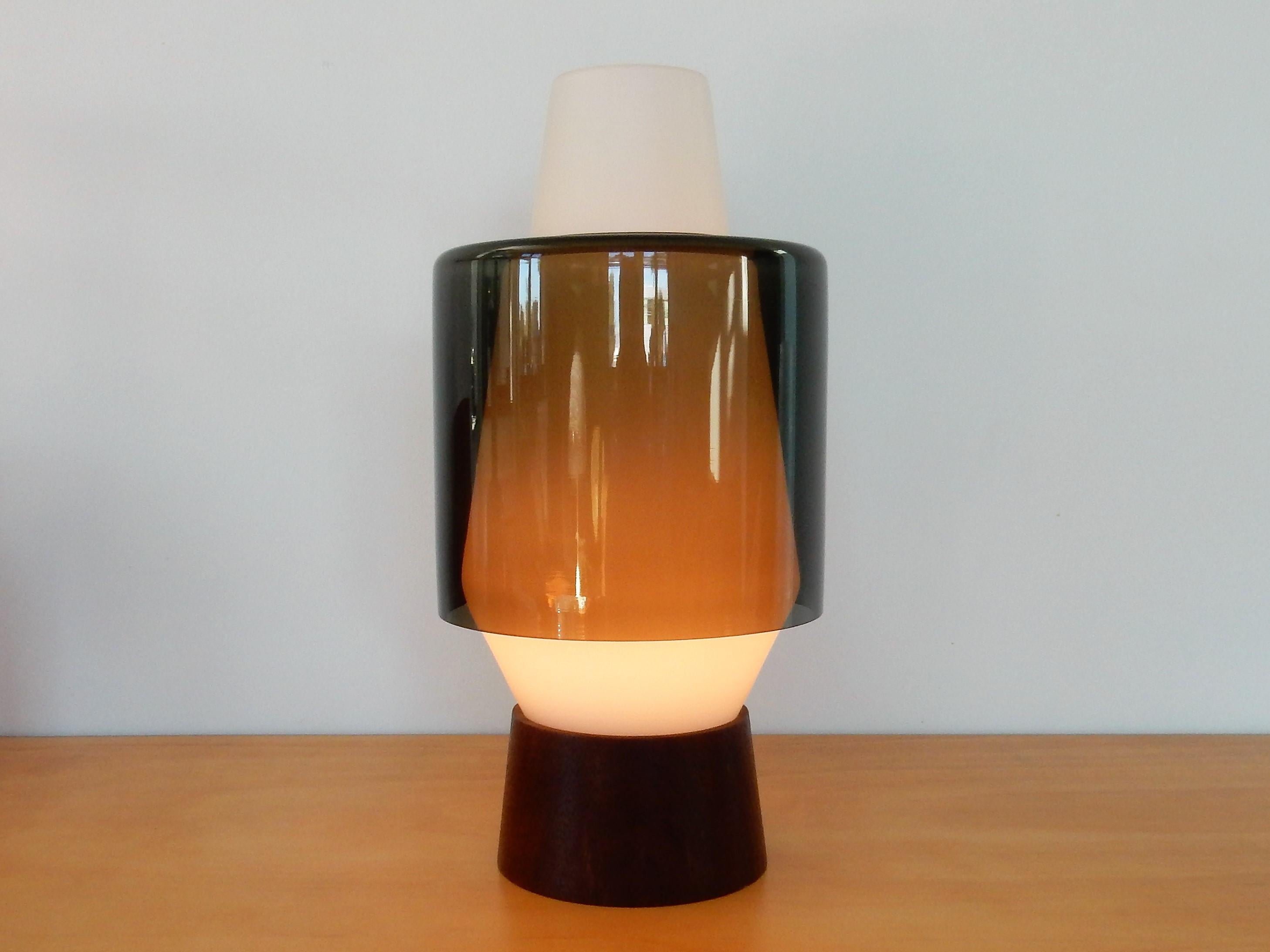 Rare Table Lamp by Viktor Berndt for Flygsfors, Sweden, 1960s In Good Condition In Steenwijk, NL