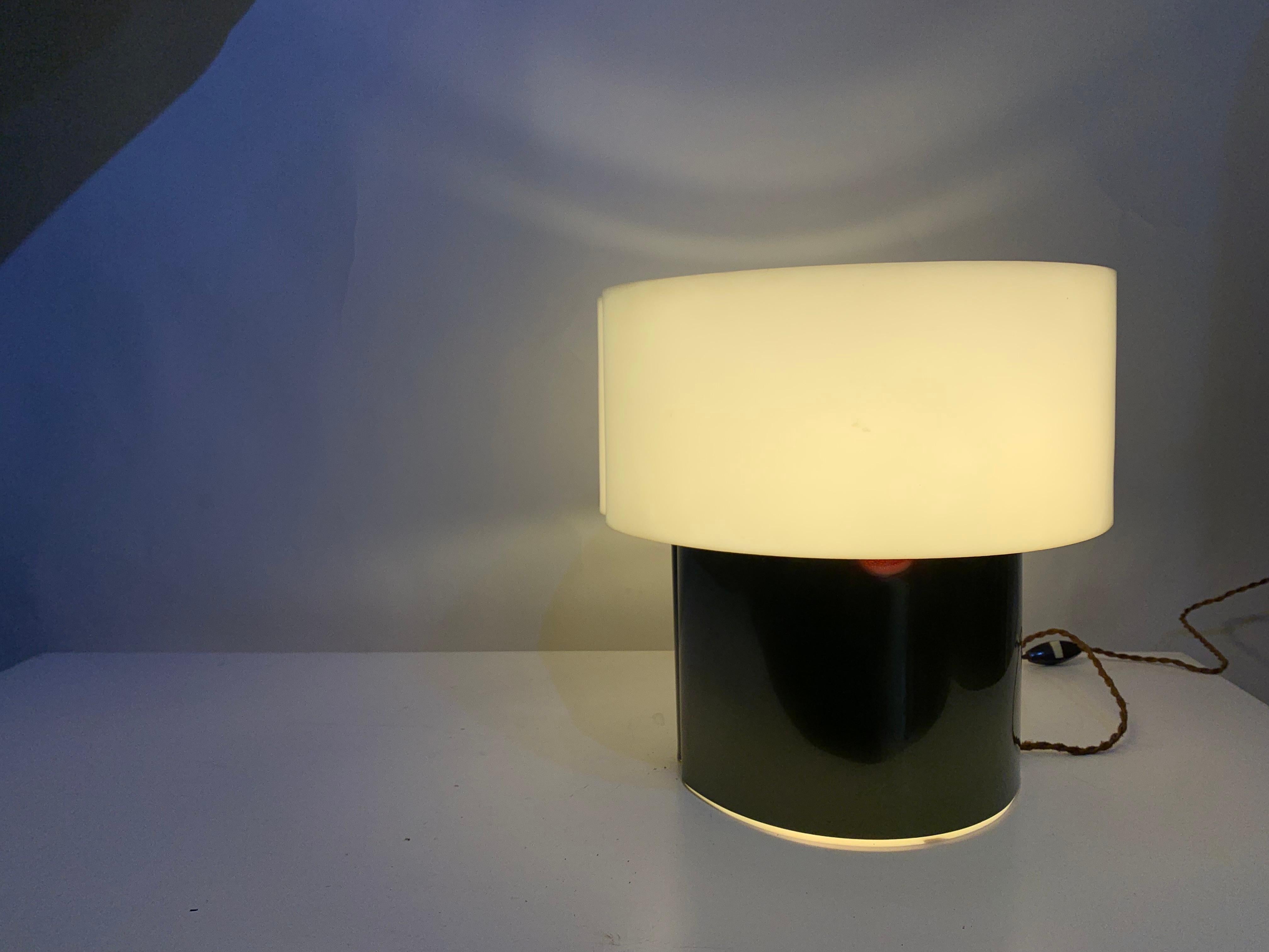 Late 20th Century Rare table lamp “Cyclade” signed by Danielle Quarante