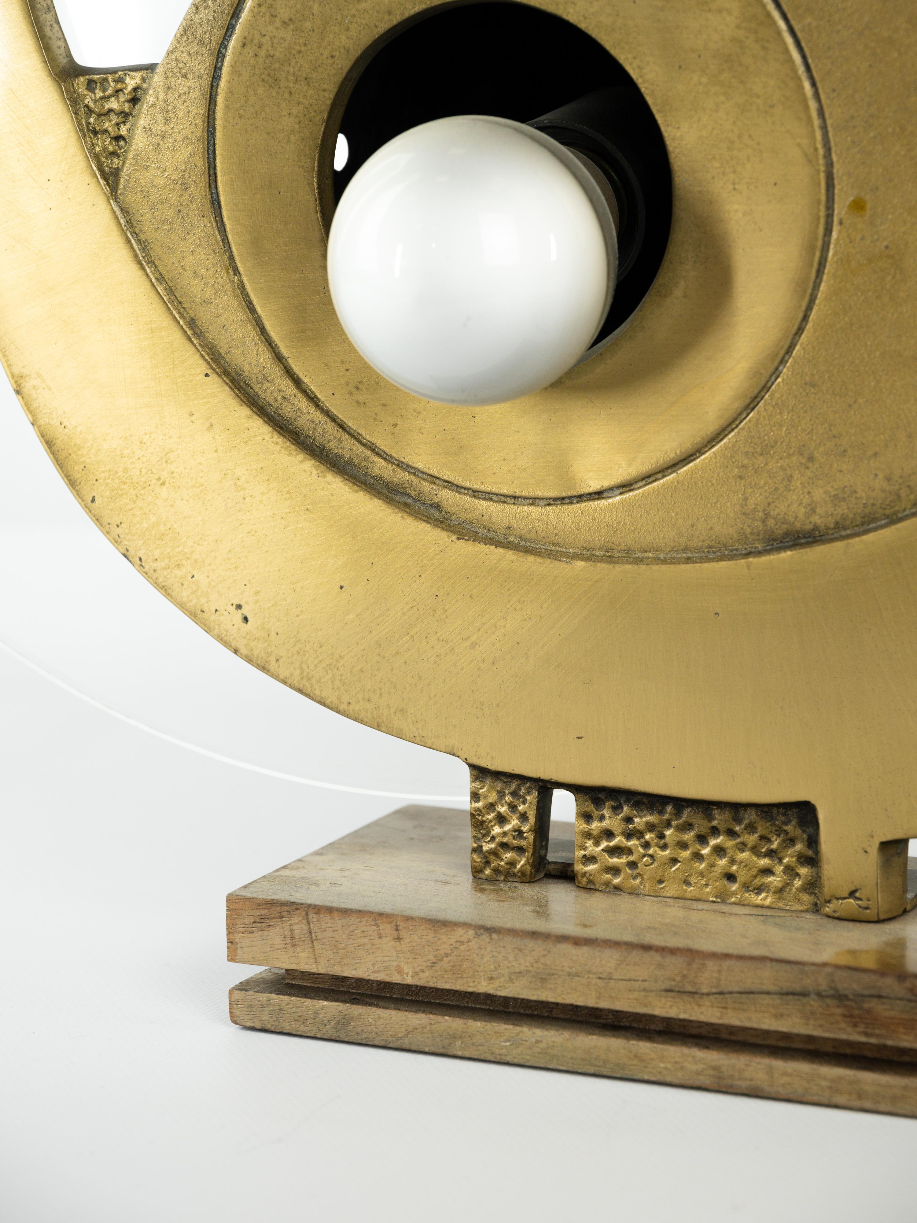 Rare lampe de table designée par Giuseppe Calanoci circa 1970 en vente 5