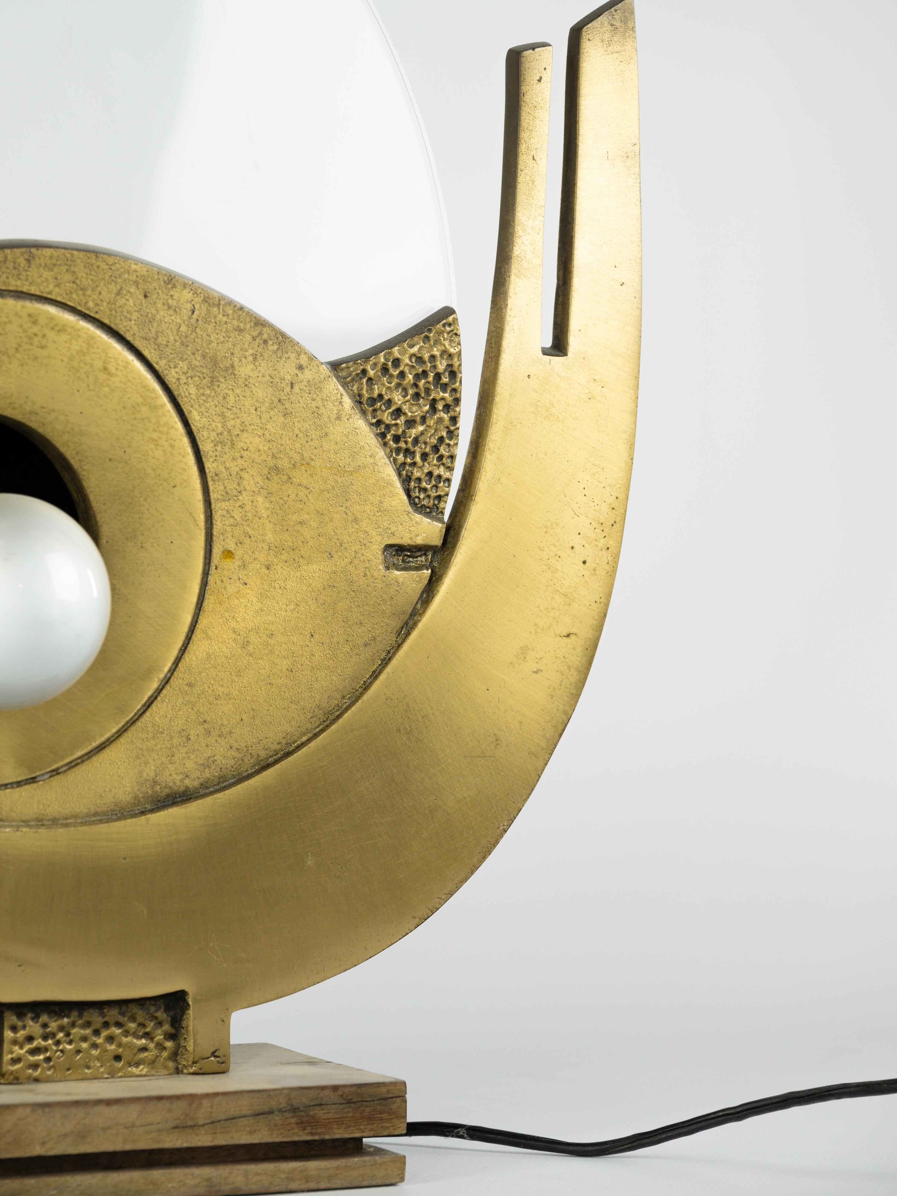 Rare lampe de table designée par Giuseppe Calanoci circa 1970 en vente 1