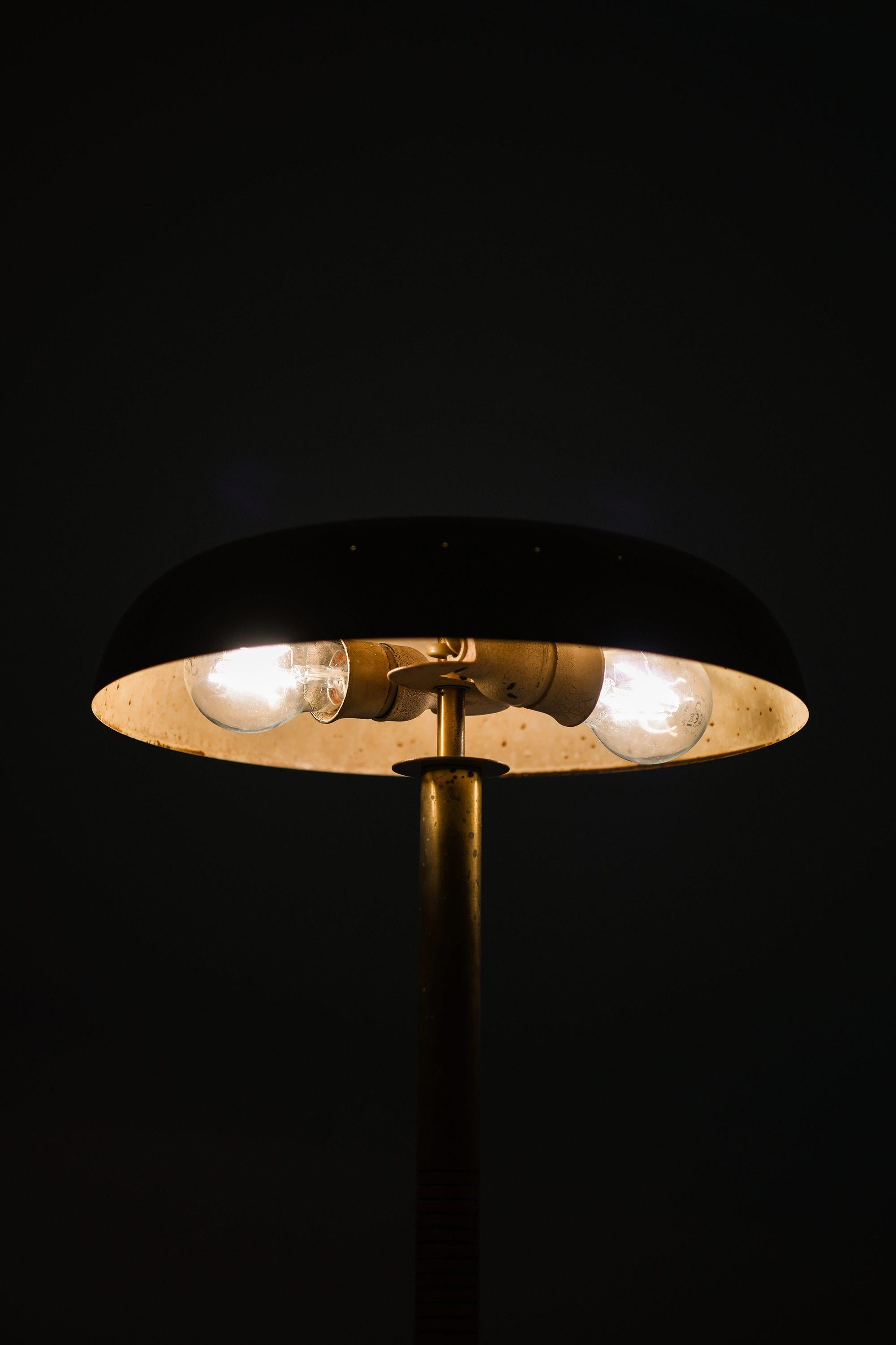 Scandinavian Modern Rare Table Lamp in Brass, 1950's For Sale
