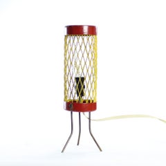Rare Table Lamp in Metal, Czechoslovakia 1950s