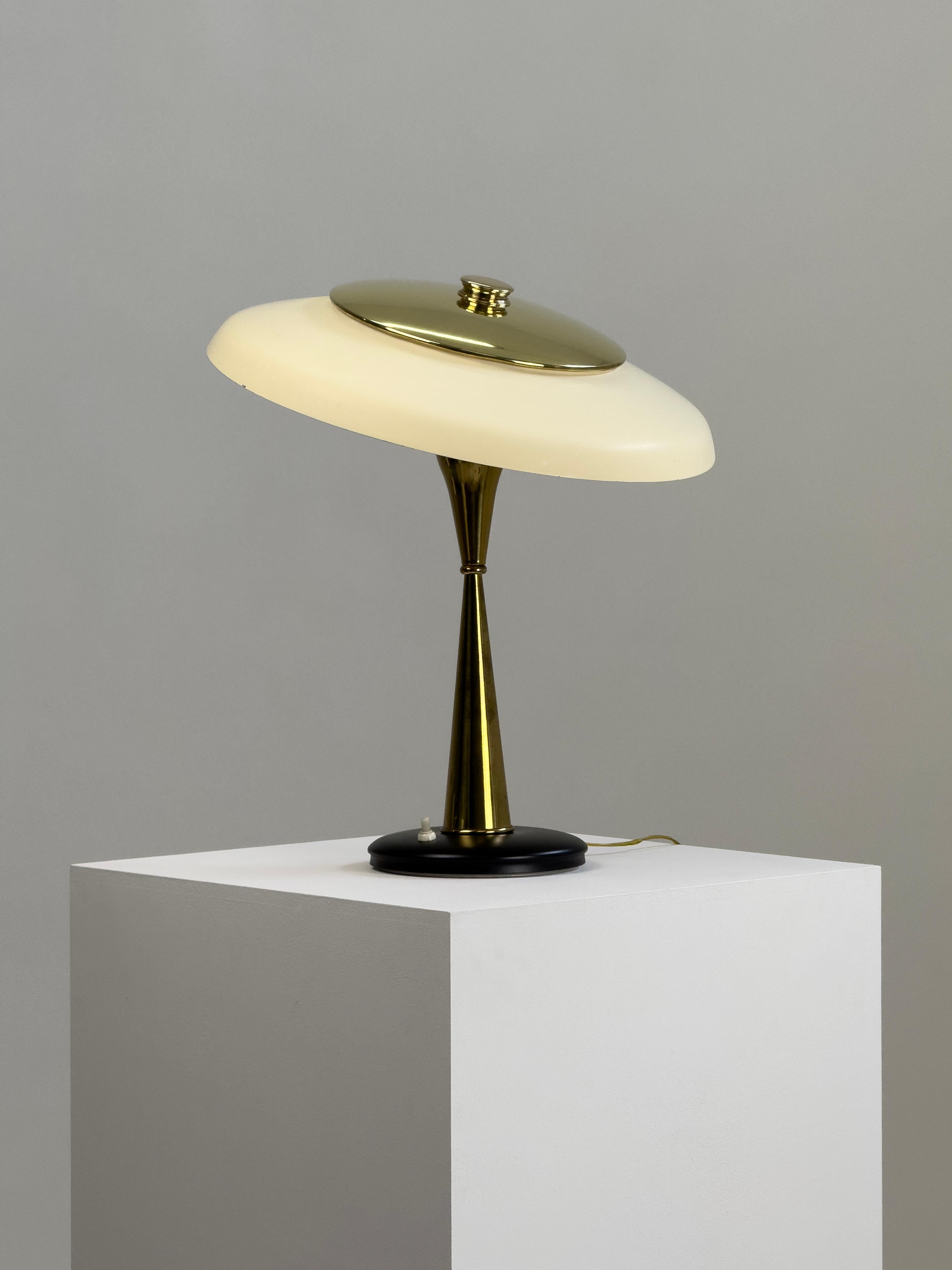 Métal Rare lampe de table Model No. 442, designée par Oscar Torlasco pour LUMI, Italie, 1957 en vente