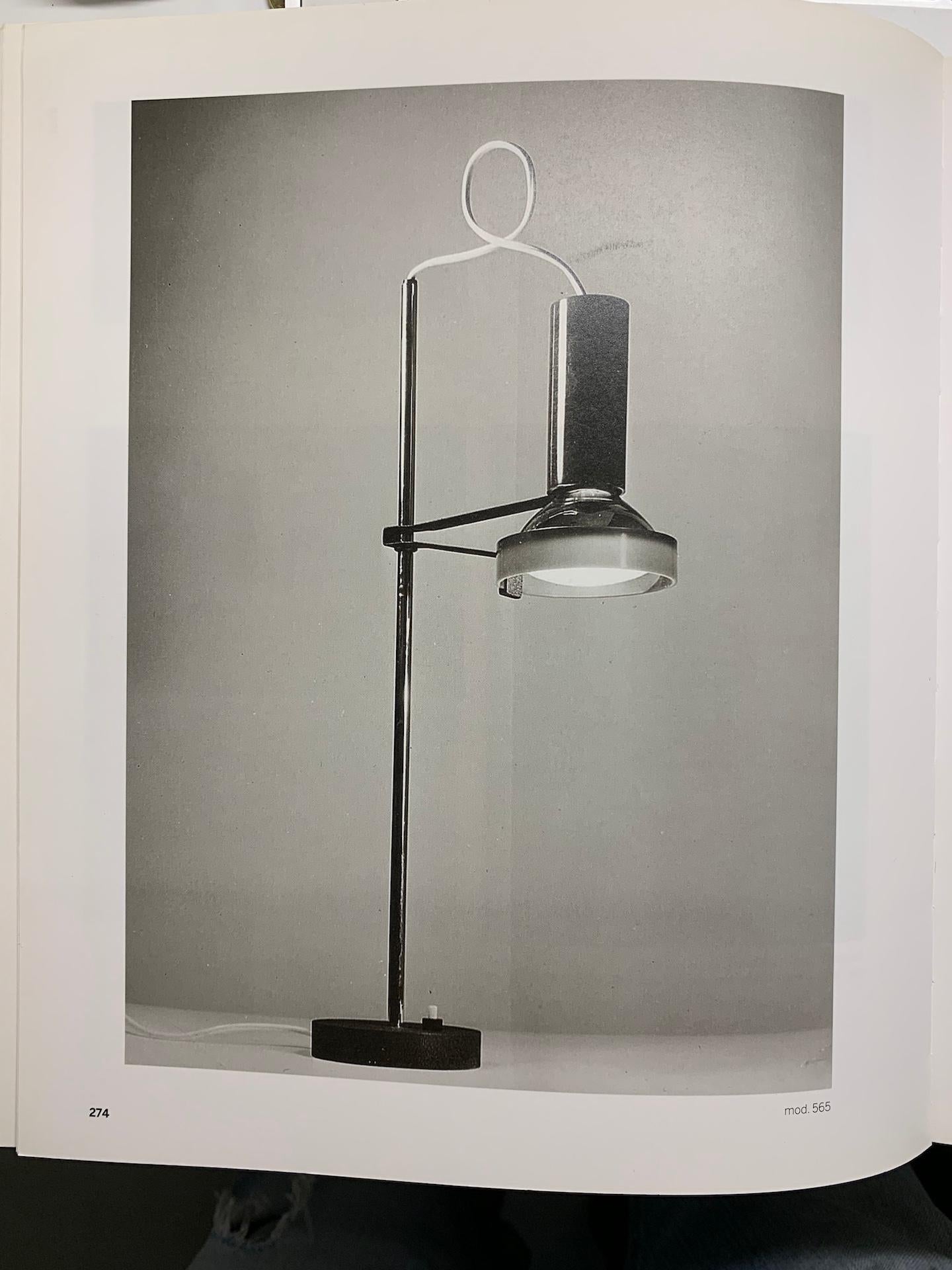 Rare Table Lamp Model 565 Gino Sarfatti Arteluce, 1950s For Sale 9