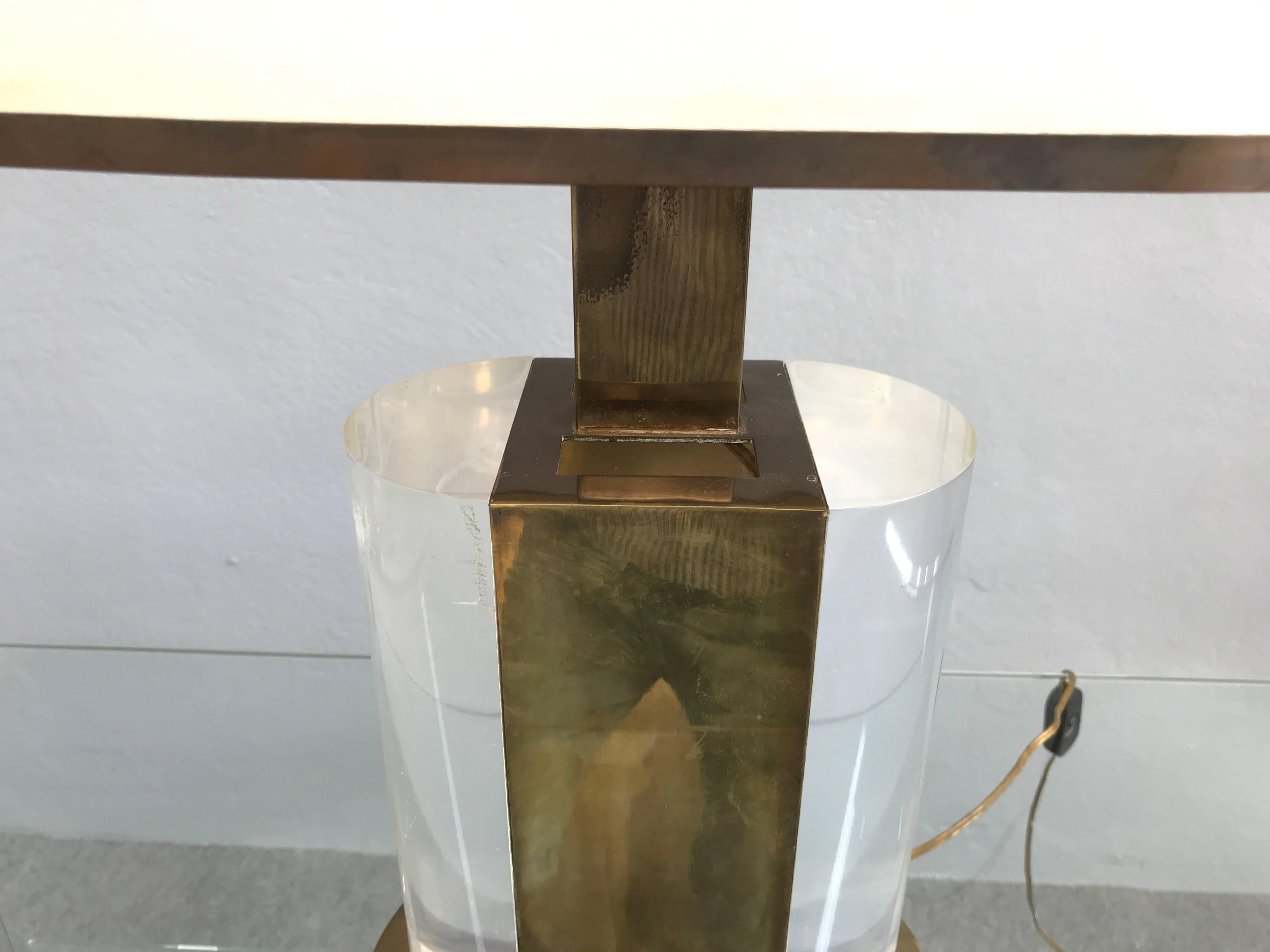 Italian Rare Table Lamp Signed Gabriella Crespi