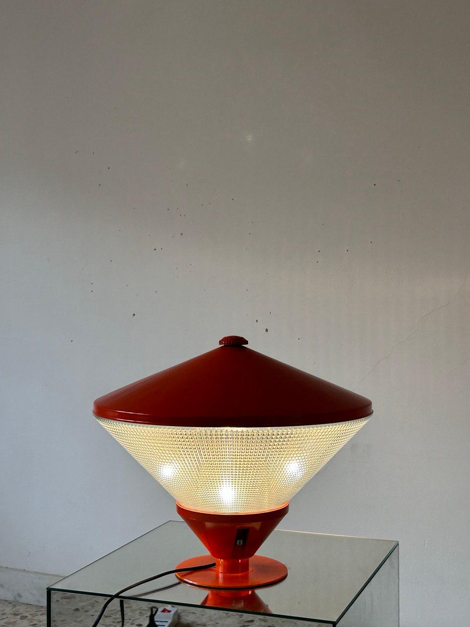 Metal Rare table lamp Zerbetto designer Gian Nicola Gigante 