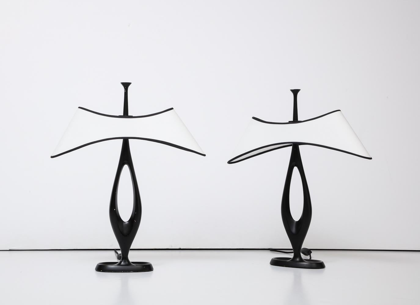 Mid-Century Modern Rare Table Lamps by Max Ingrand for Fontana Arte For Sale